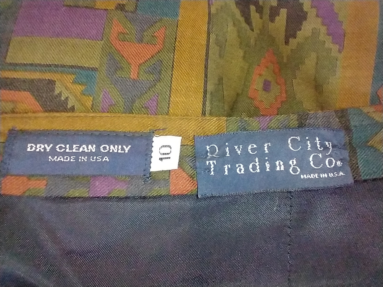 90s Mayan Pattern Wrap Maxi Skirt By River City Trading Company - Image 4