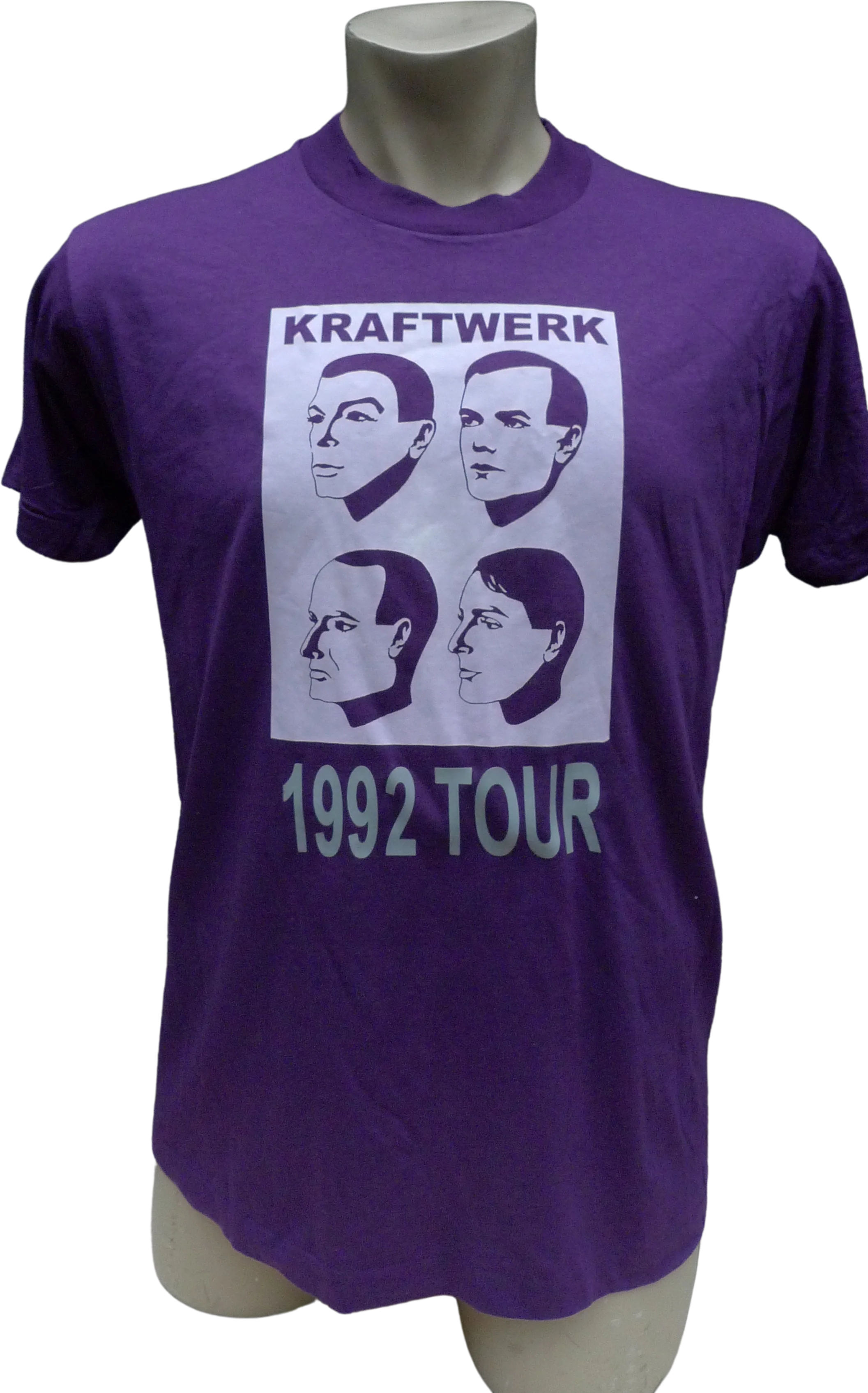 90s Mens 44 * 1992 Kraftwerk Single Stitch Shirt By Screen Stars