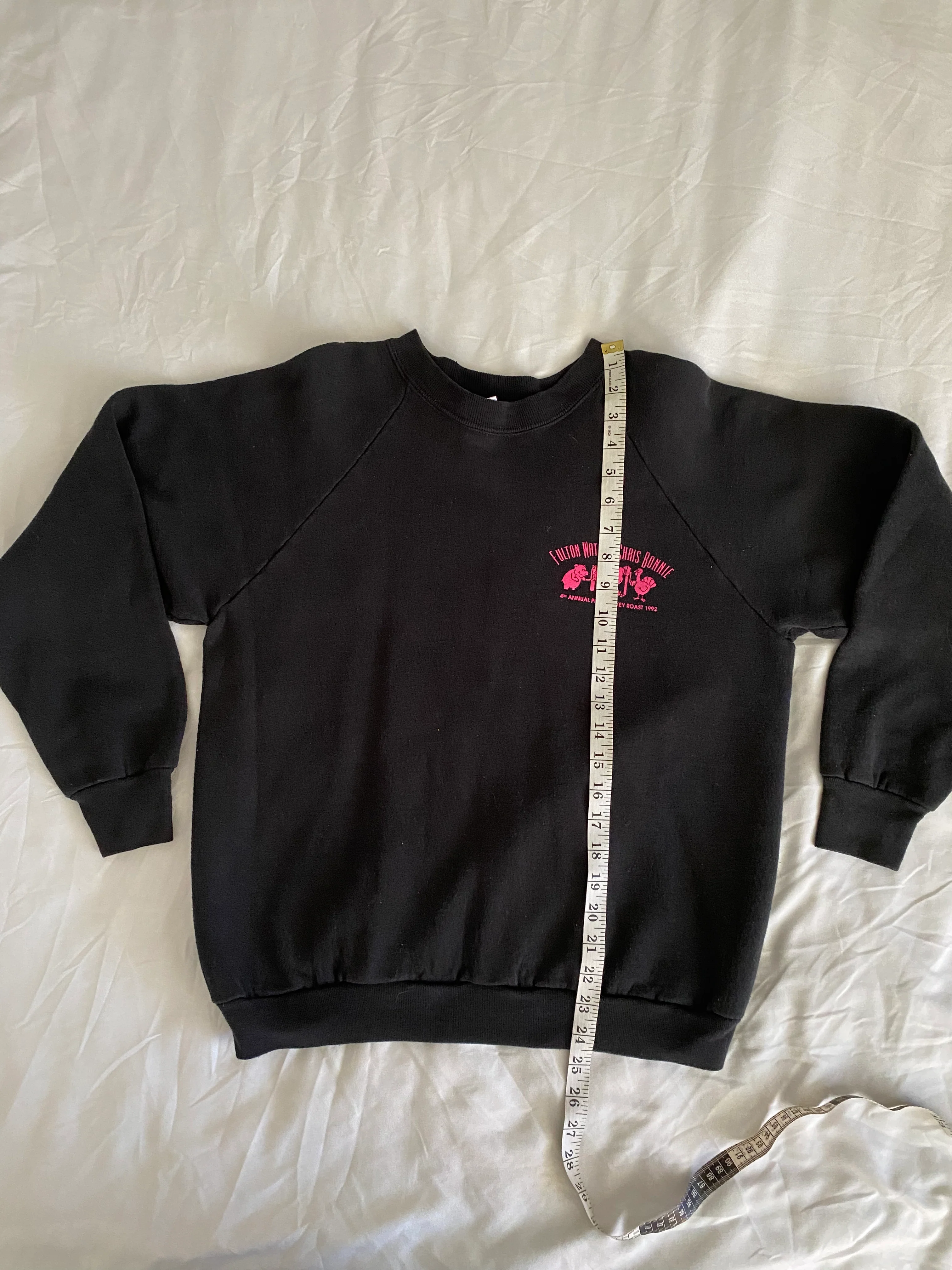 90s Mens Fulton Ny Pig Roast Crewneck Sweatshirt By Fruit of The Loom - Image 6