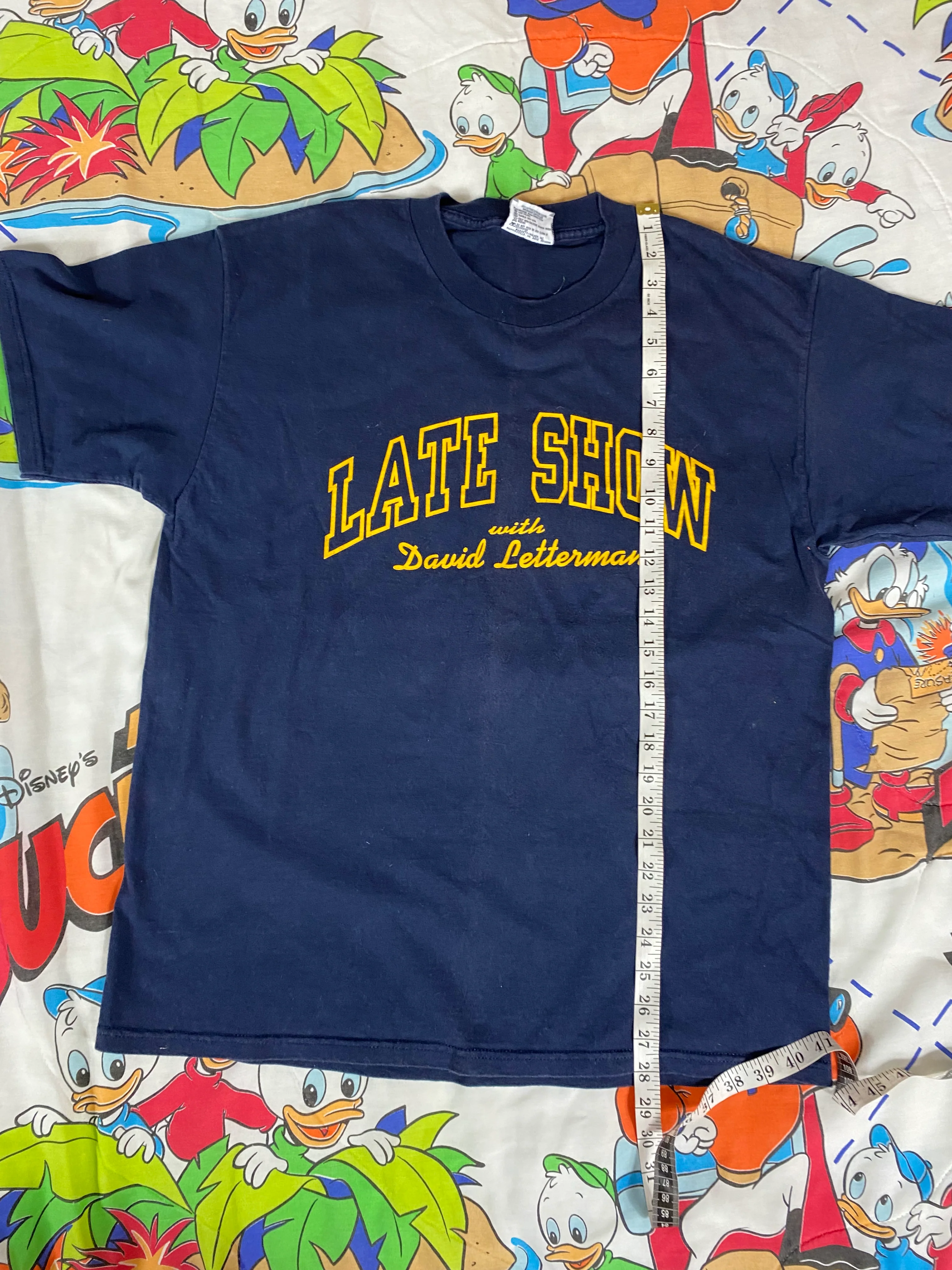 90s Mens Late Show David Letterman T-shirt By Lee - Image 7