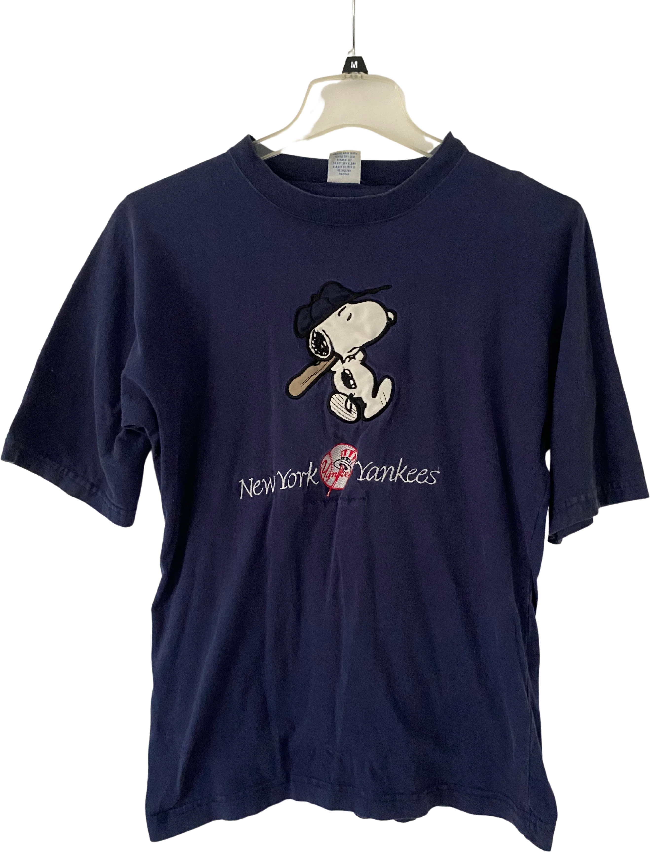90s Mens New York Yankees Snoopy T-shirt By Ultimate Sports Wear