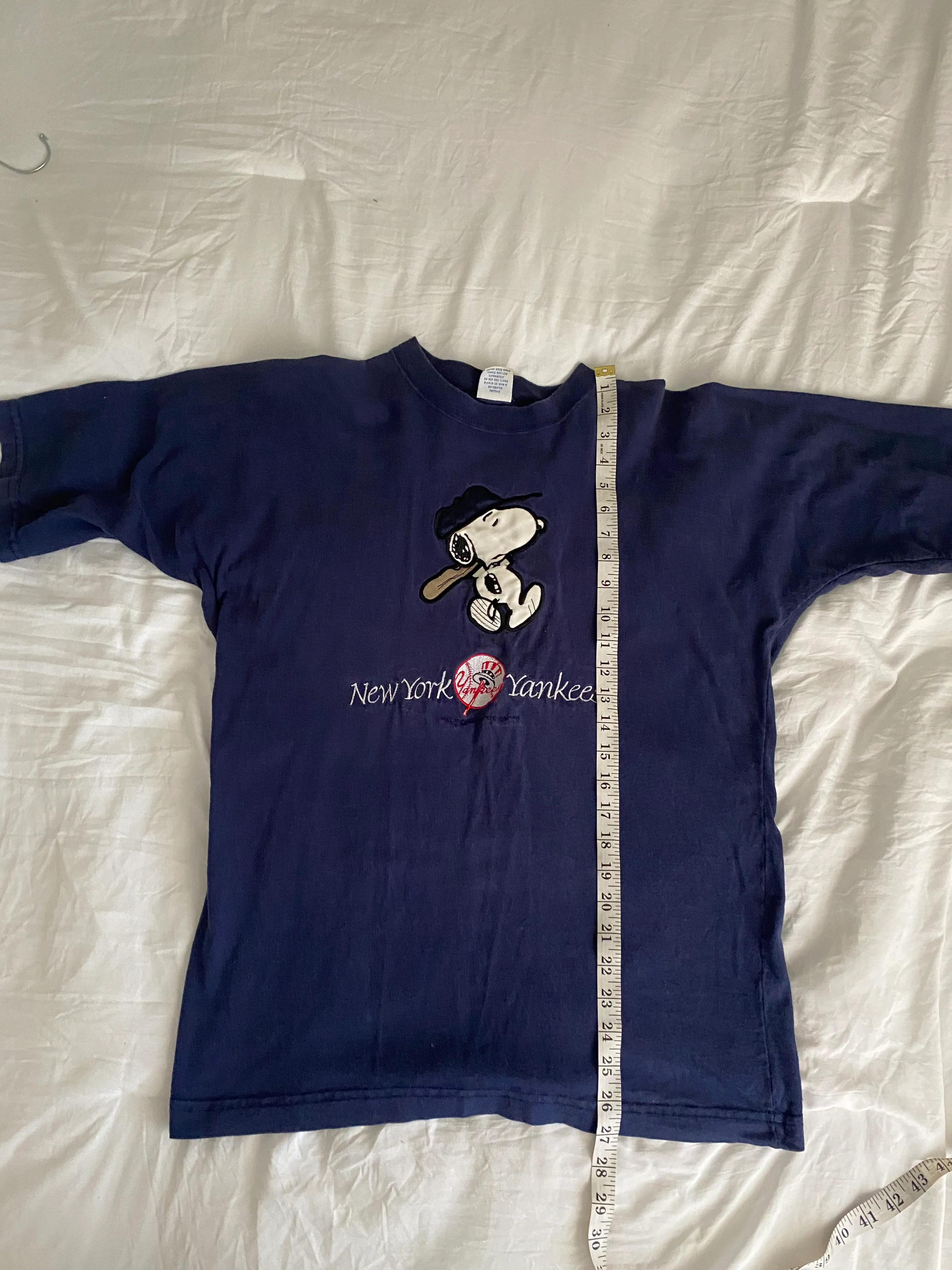 90s Mens New York Yankees Snoopy T-shirt By Ultimate Sports Wear - Image 6