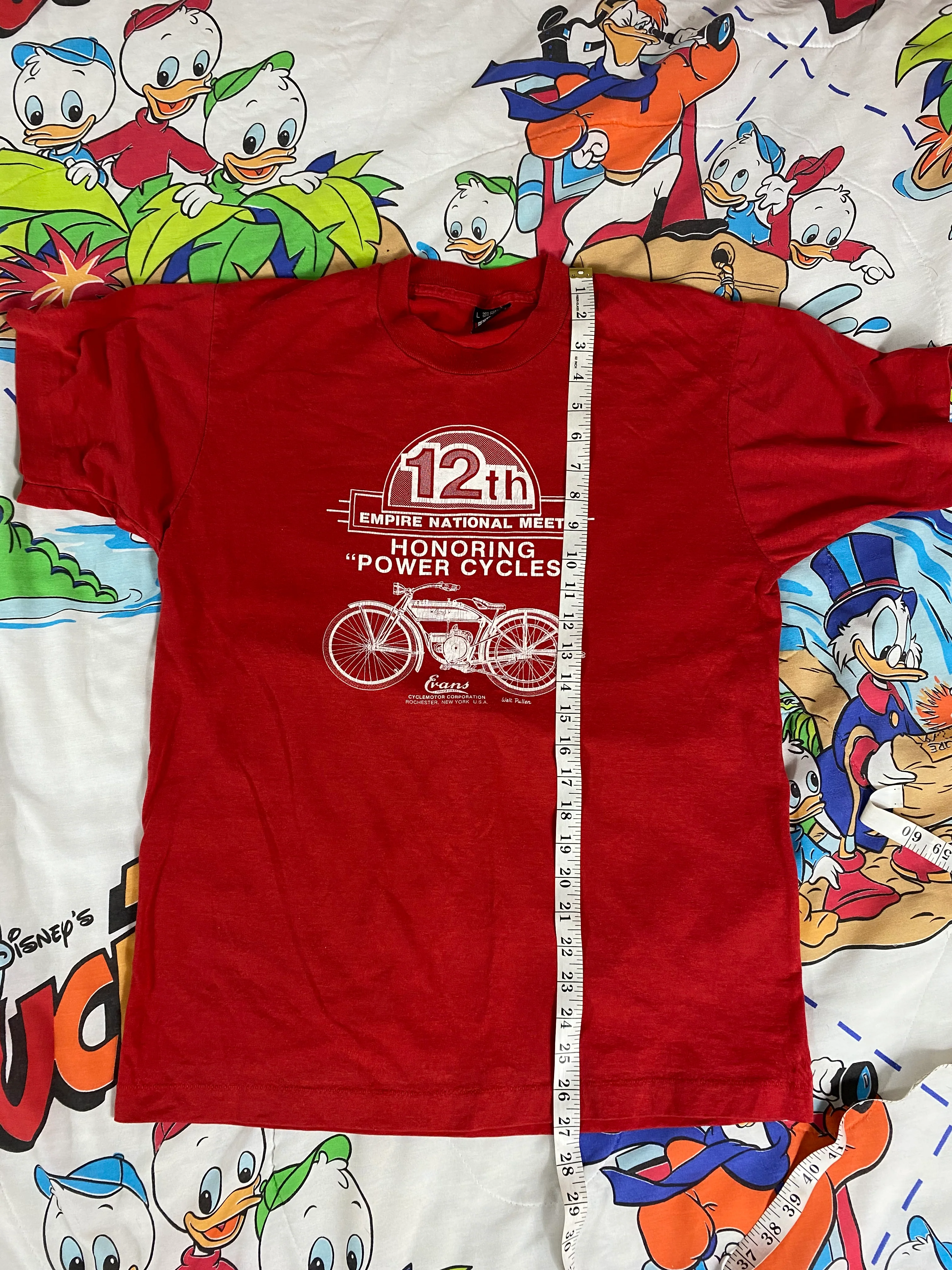 90s Mens Powering Motor Bikes Motorcycle T-shirt By Screen Stars - Image 7
