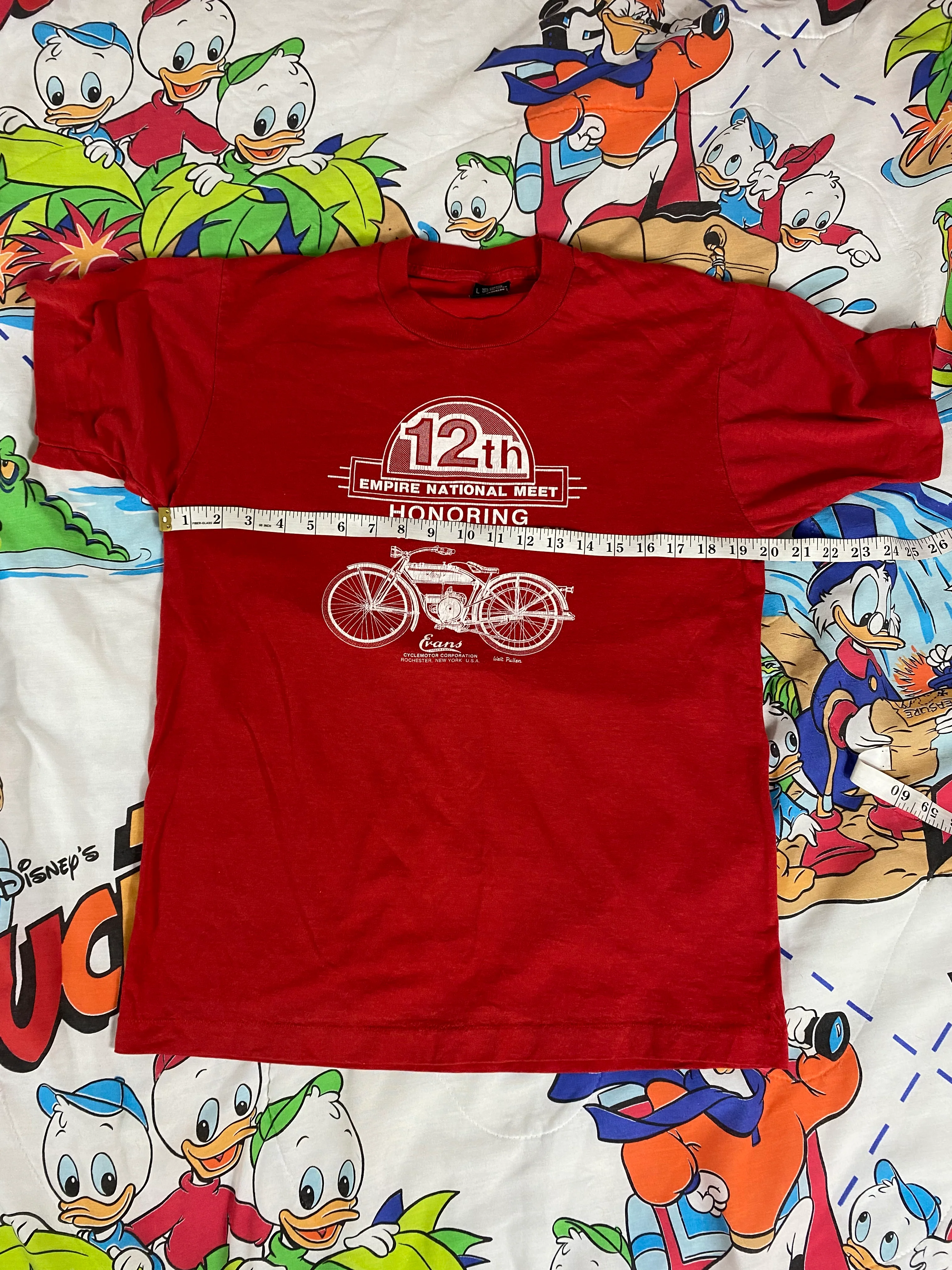 90s Mens Powering Motor Bikes Motorcycle T-shirt By Screen Stars - Image 8