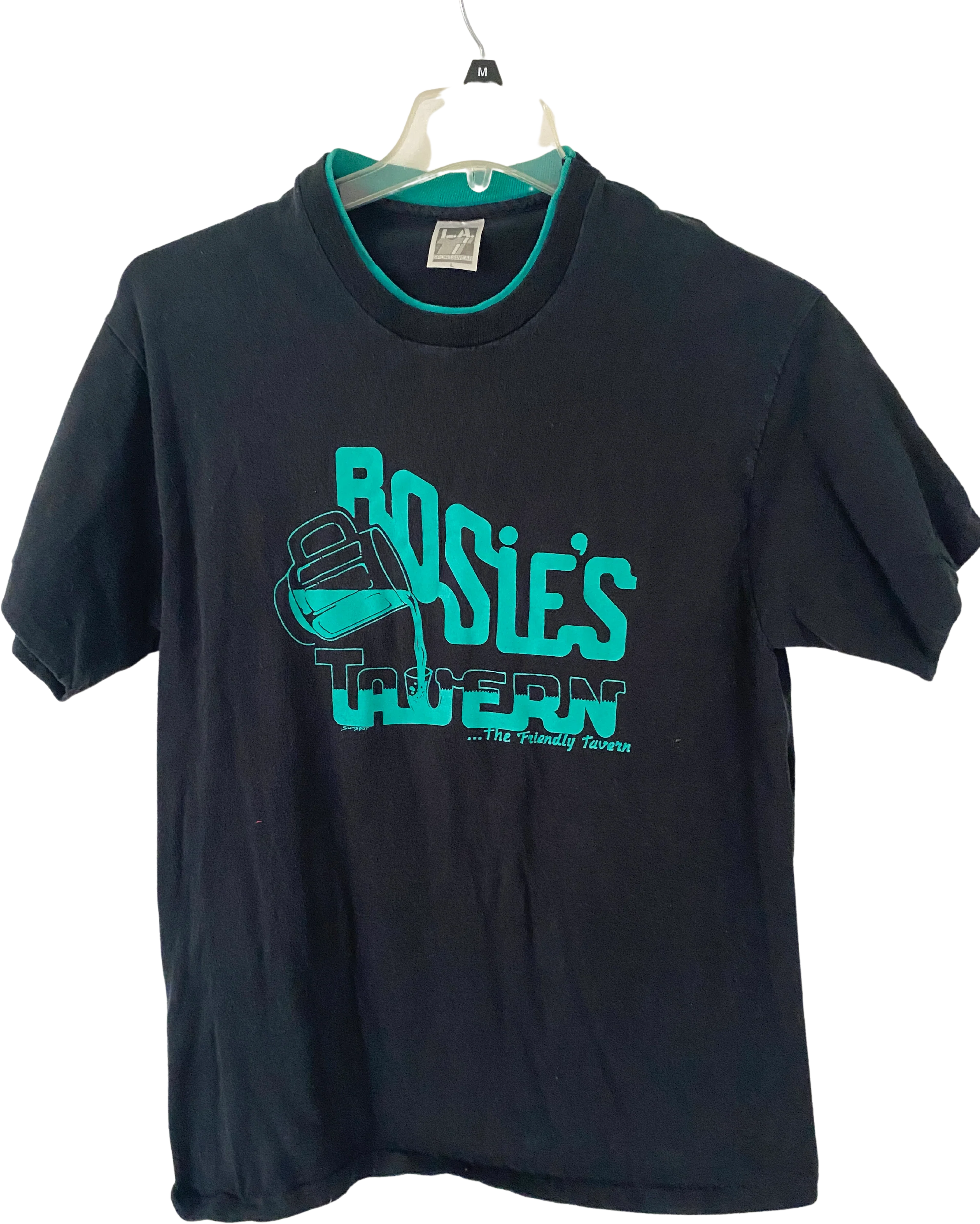 90s Mens Rosie's Tavern Bar T-shirt By L.a Sportswear