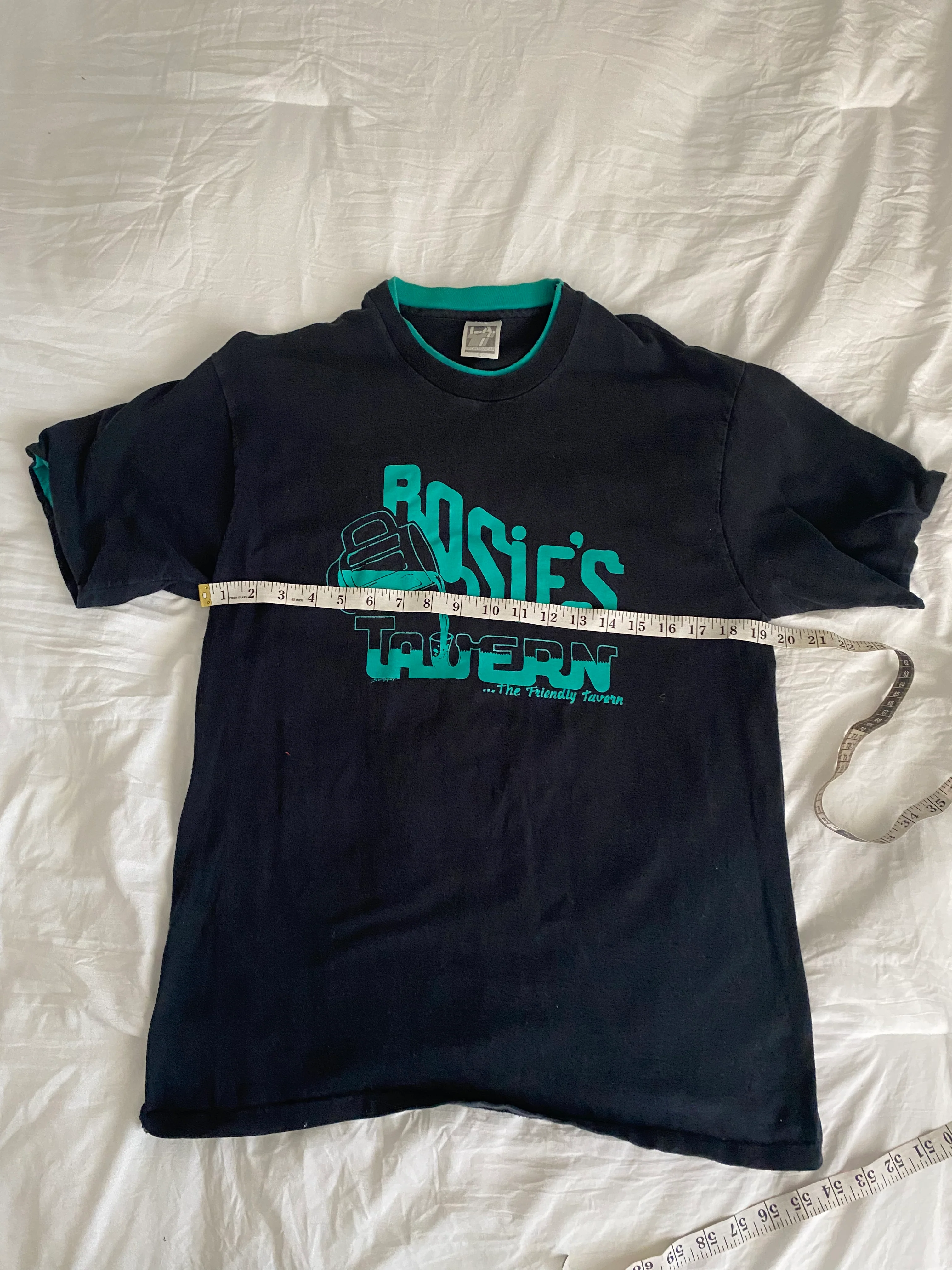 90s Mens Rosie's Tavern Bar T-shirt By L.a Sportswear - Image 7