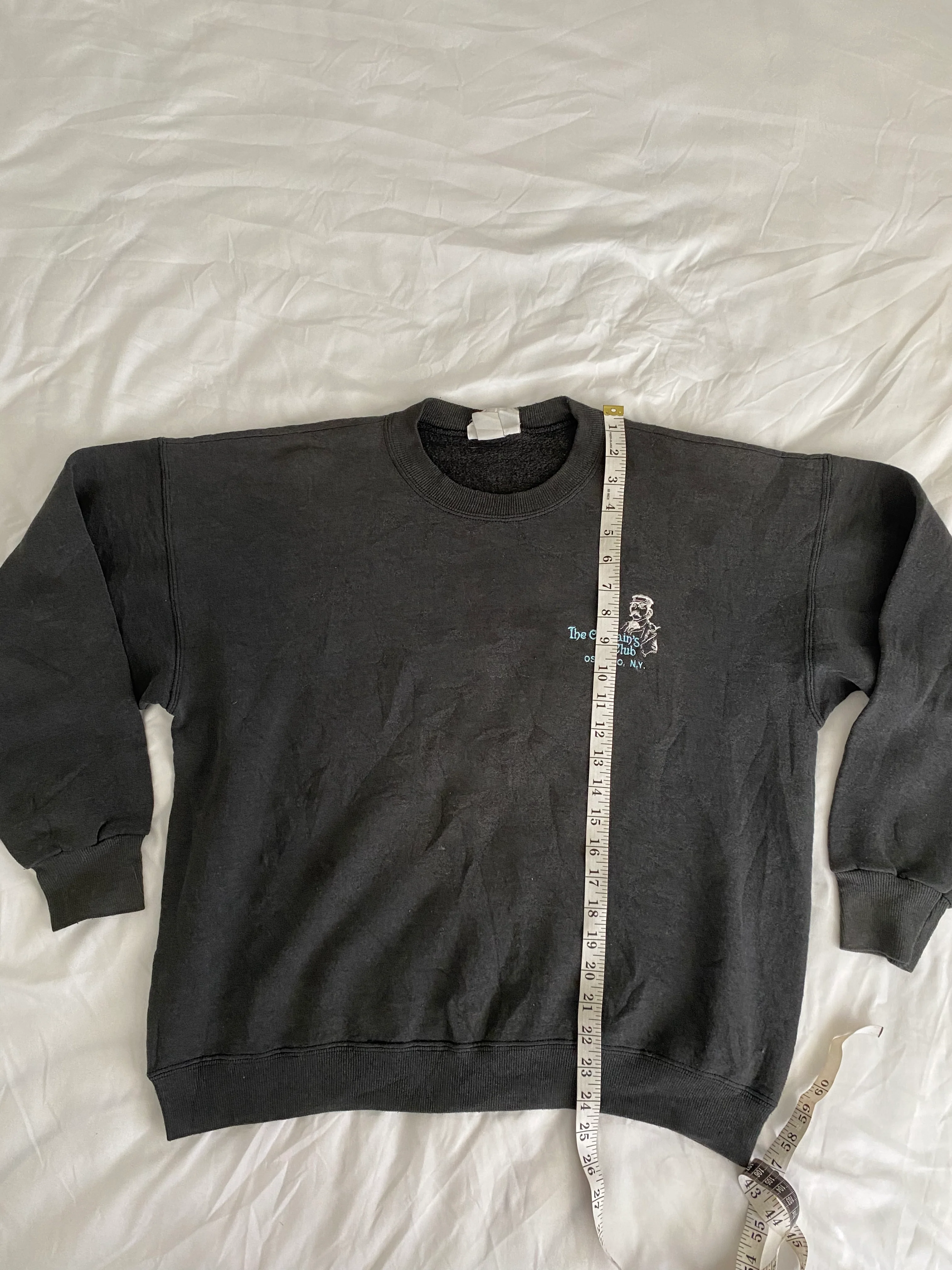 90s Mens The Captains Club Oswego Ny Sweatshirt By Lee - Image 5