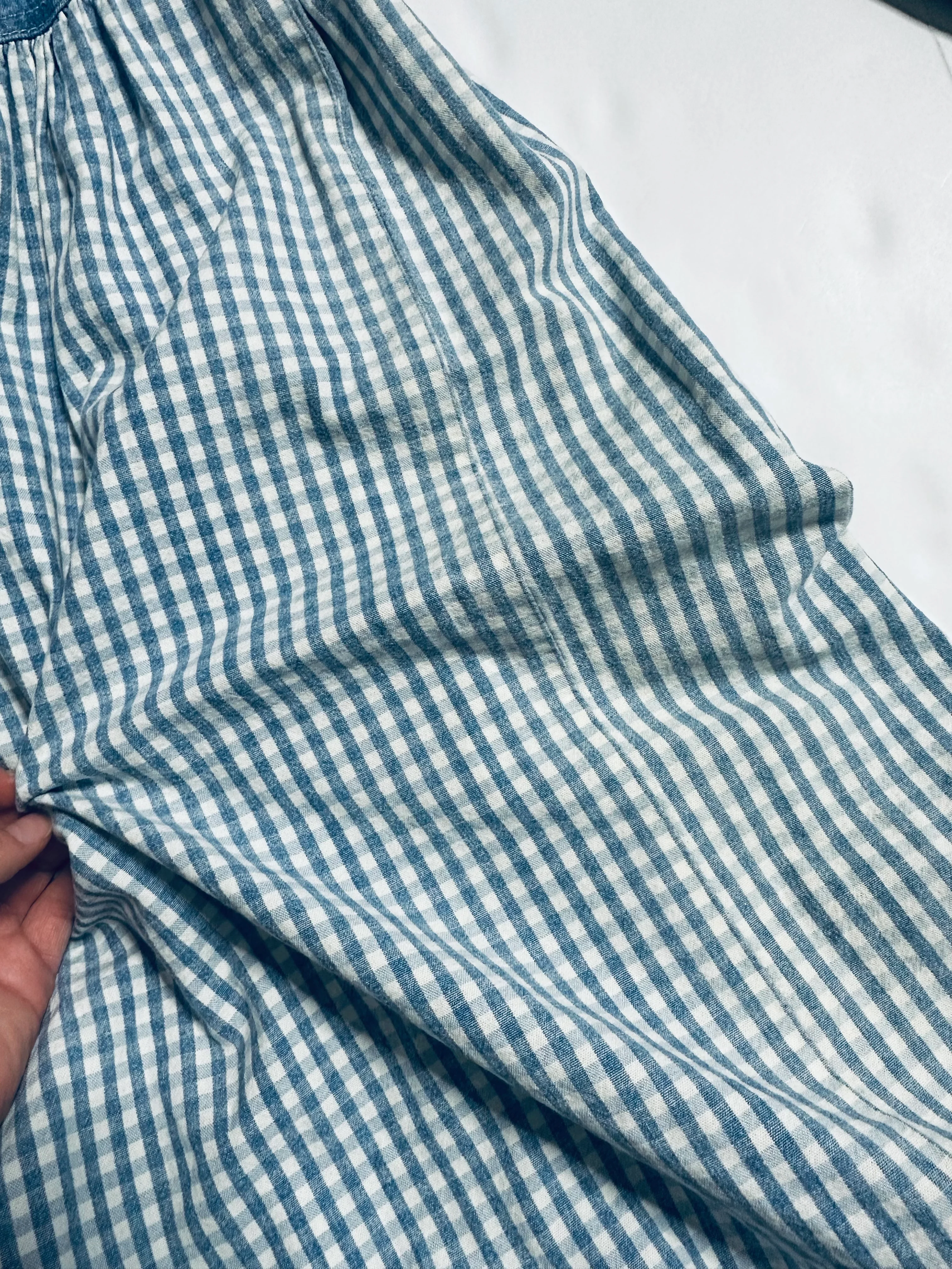 90s Mickey Mouse Gingham Button Down Denim Dress By Disney - Image 11