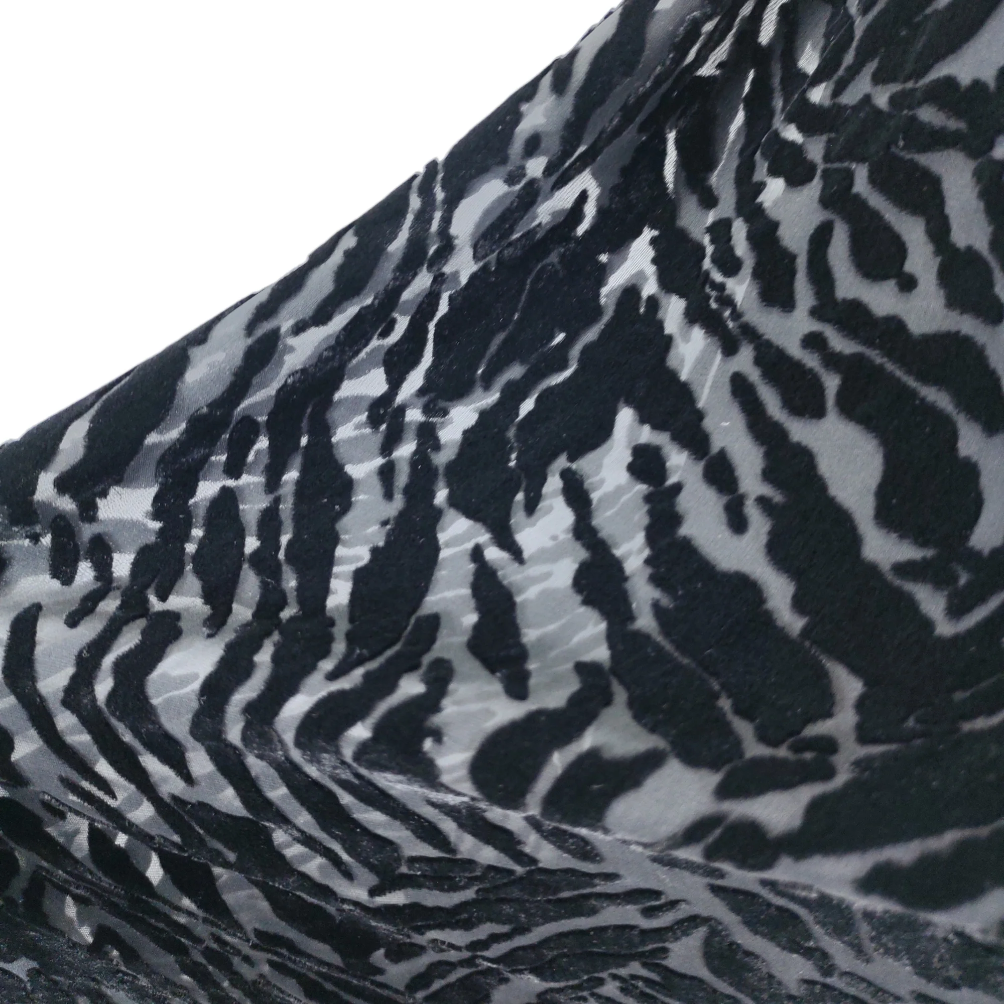 90s Modest Minimalist Formal Dress Burnout Velvet By Kelly Graham New York - Image 10