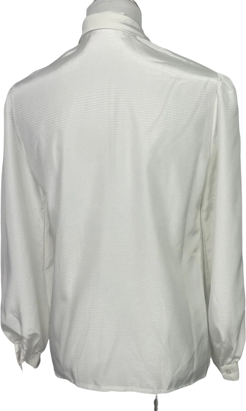 90s Monochromatic Polka Dot Textured Please Front Top By Adolfo Collection - Image 2