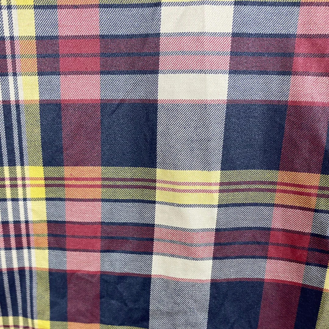 90s Multicolor Plaid Coated Cotton Hooded Jacket By Polo Ralph Lauren - Image 8