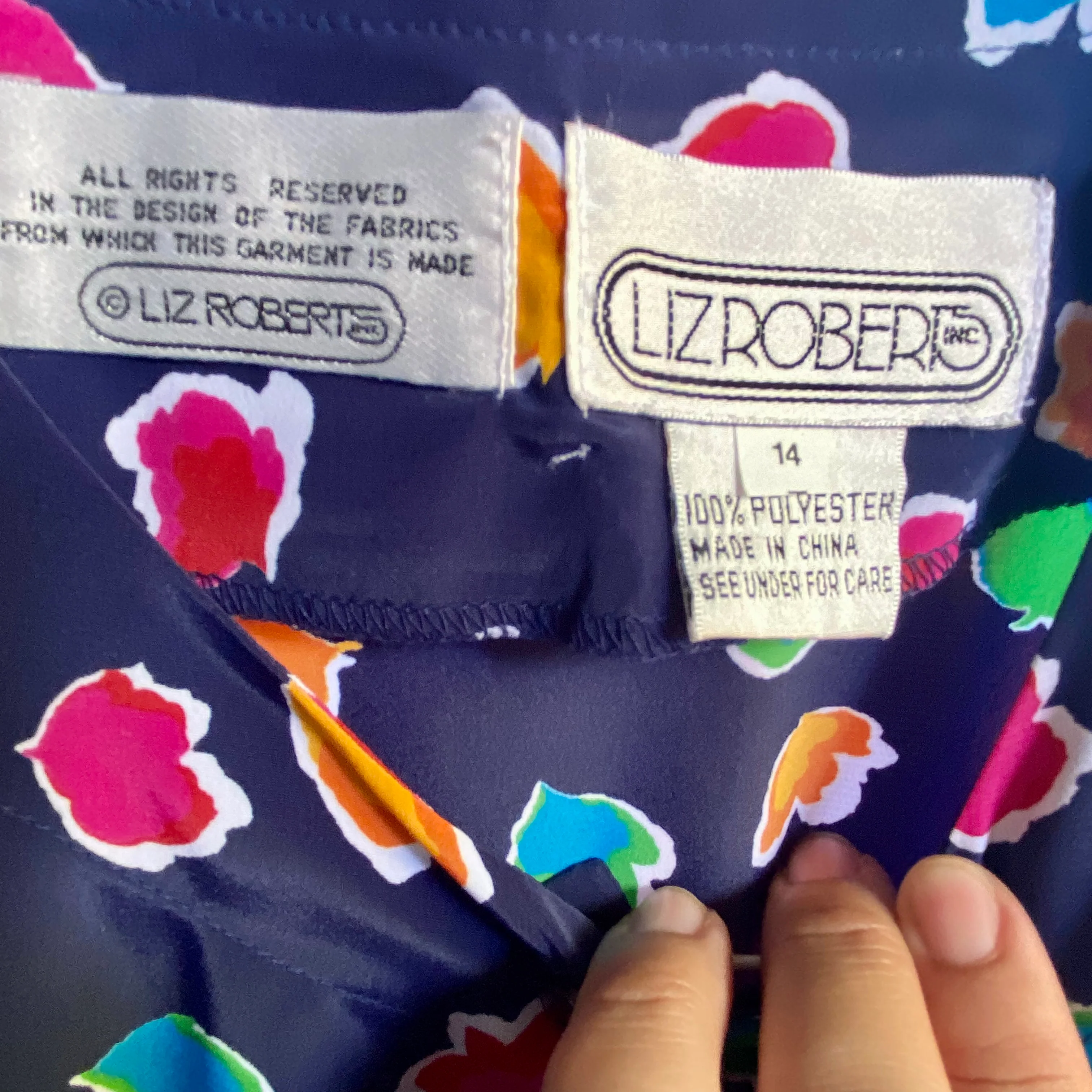 90s Multicolor 'popcorn' Pleated Dress By Liz Roberts - Image 5
