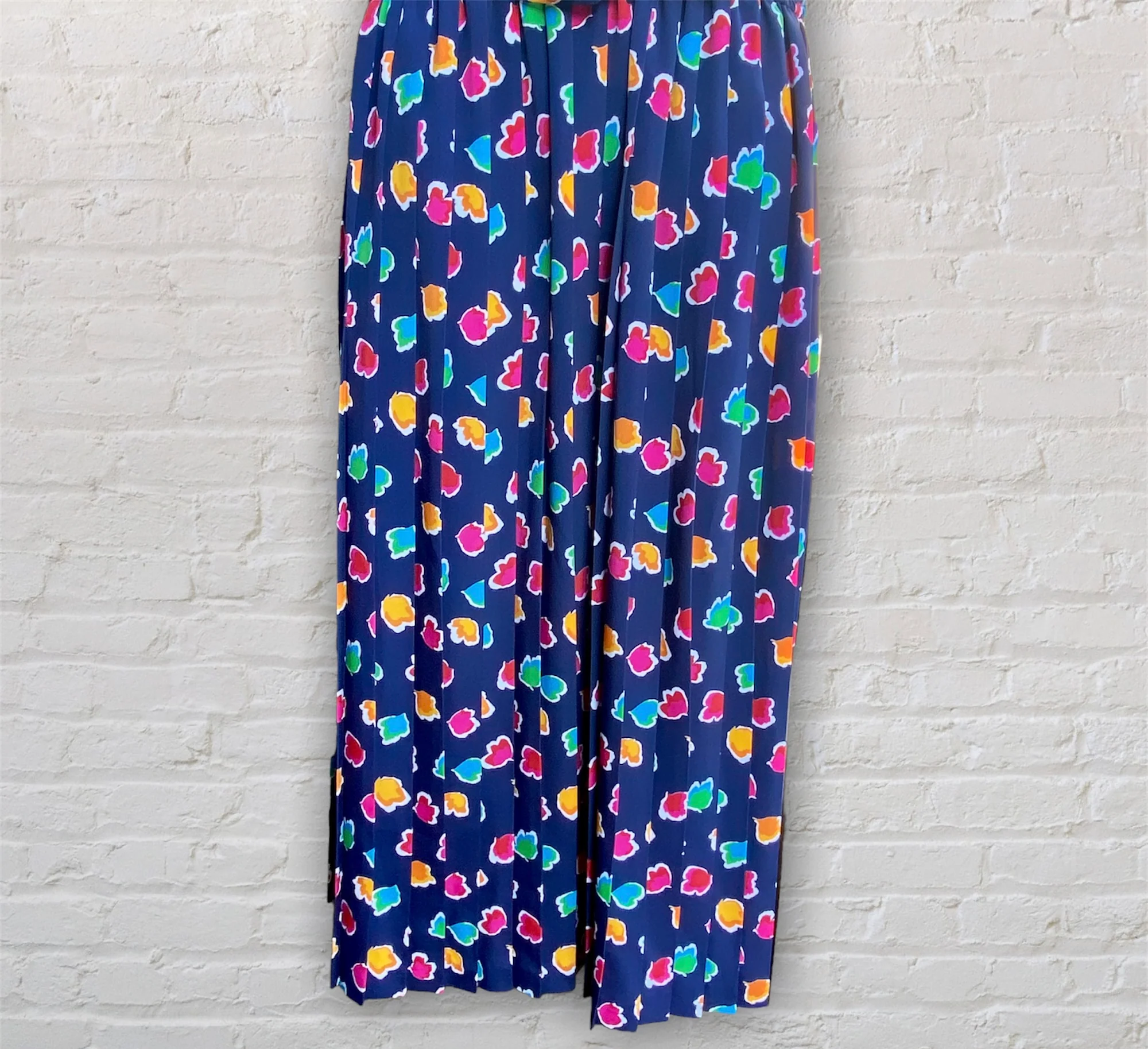 90s Multicolor 'popcorn' Pleated Dress By Liz Roberts - Image 6