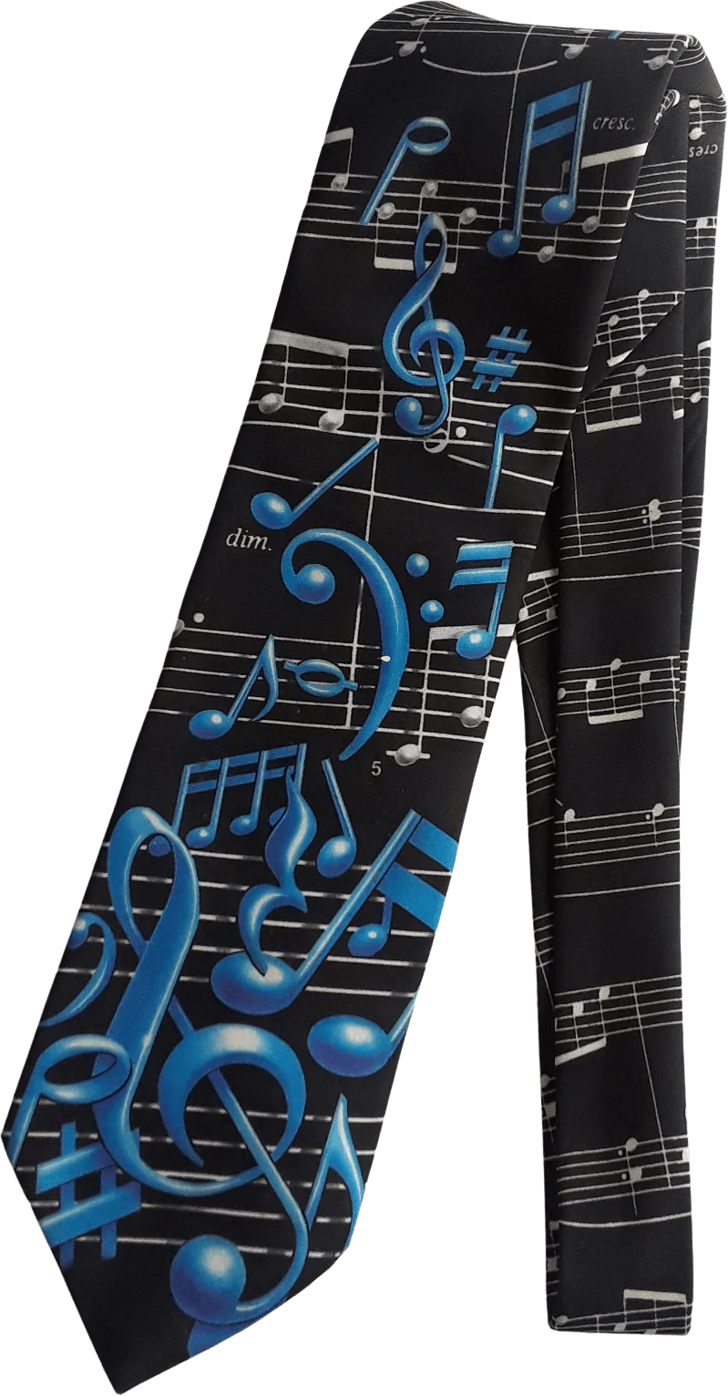 90's Musical Note Tie by Ralph Marlin - Image 2