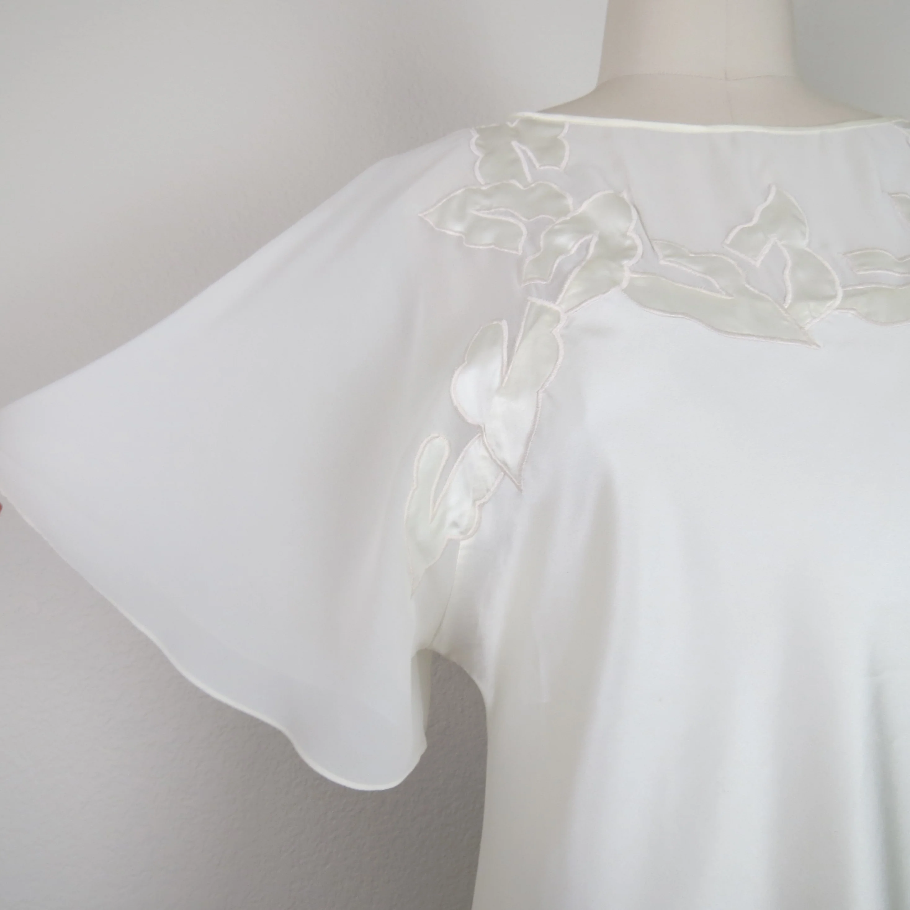 90s Natori Night Gown Slip Dress Lingerie Bridal Med By Natori - Image 5
