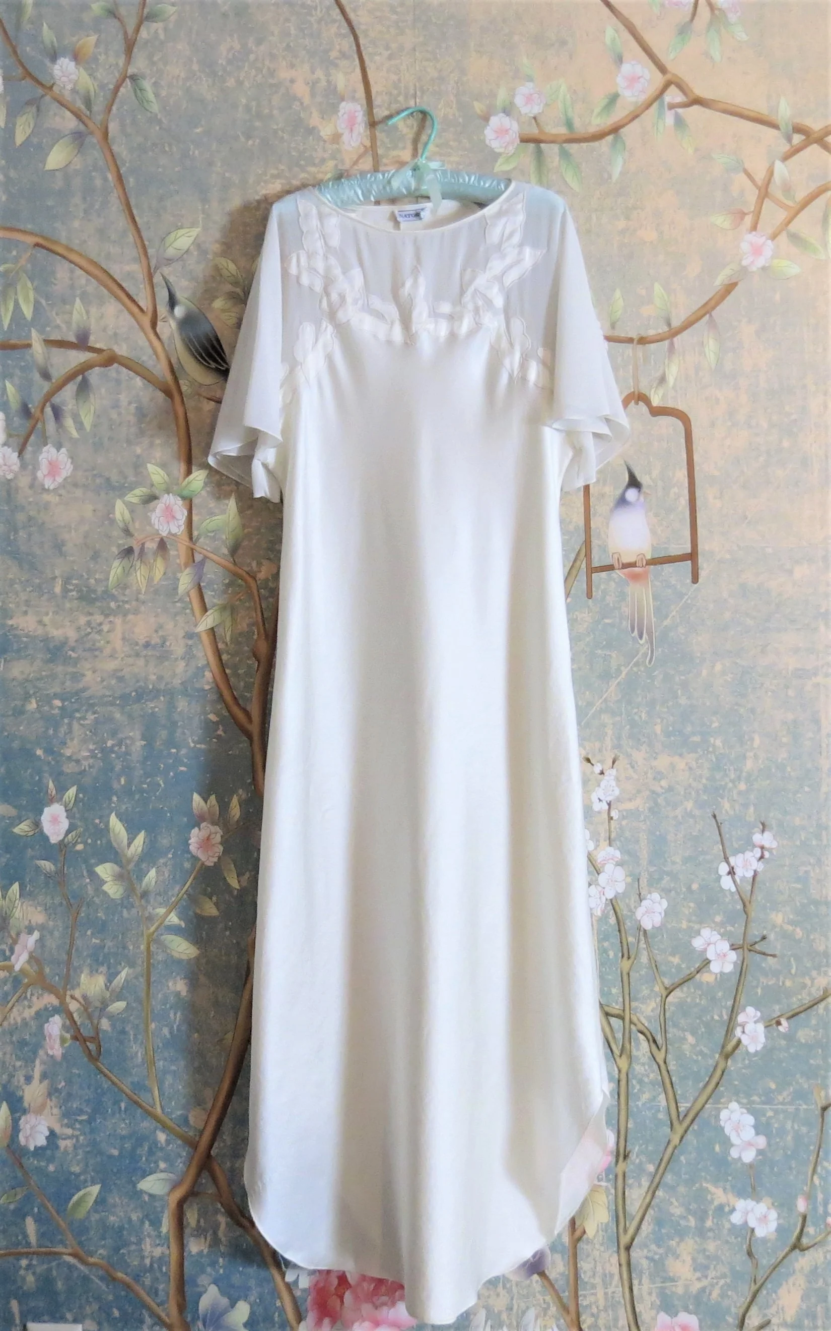 90s Natori Night Gown Slip Dress Lingerie Bridal Med By Natori - Image 8