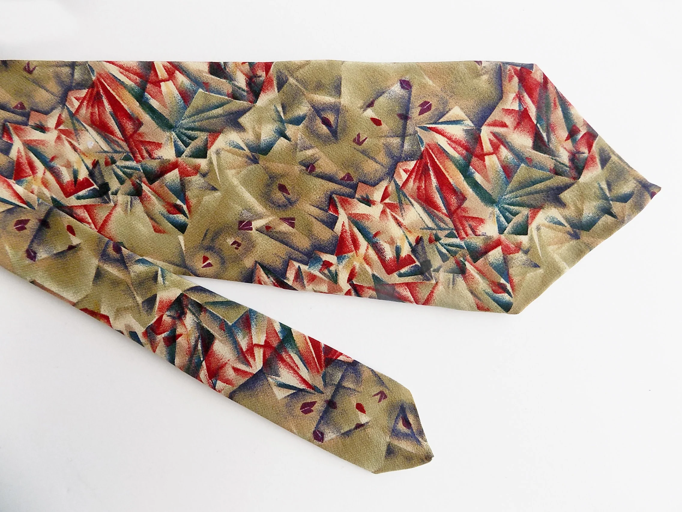 90s Necktie Jerry Garcia Facets Design Collection Silk by Stonehenge Jerry Garcia by Jerry Garcia - Image 3