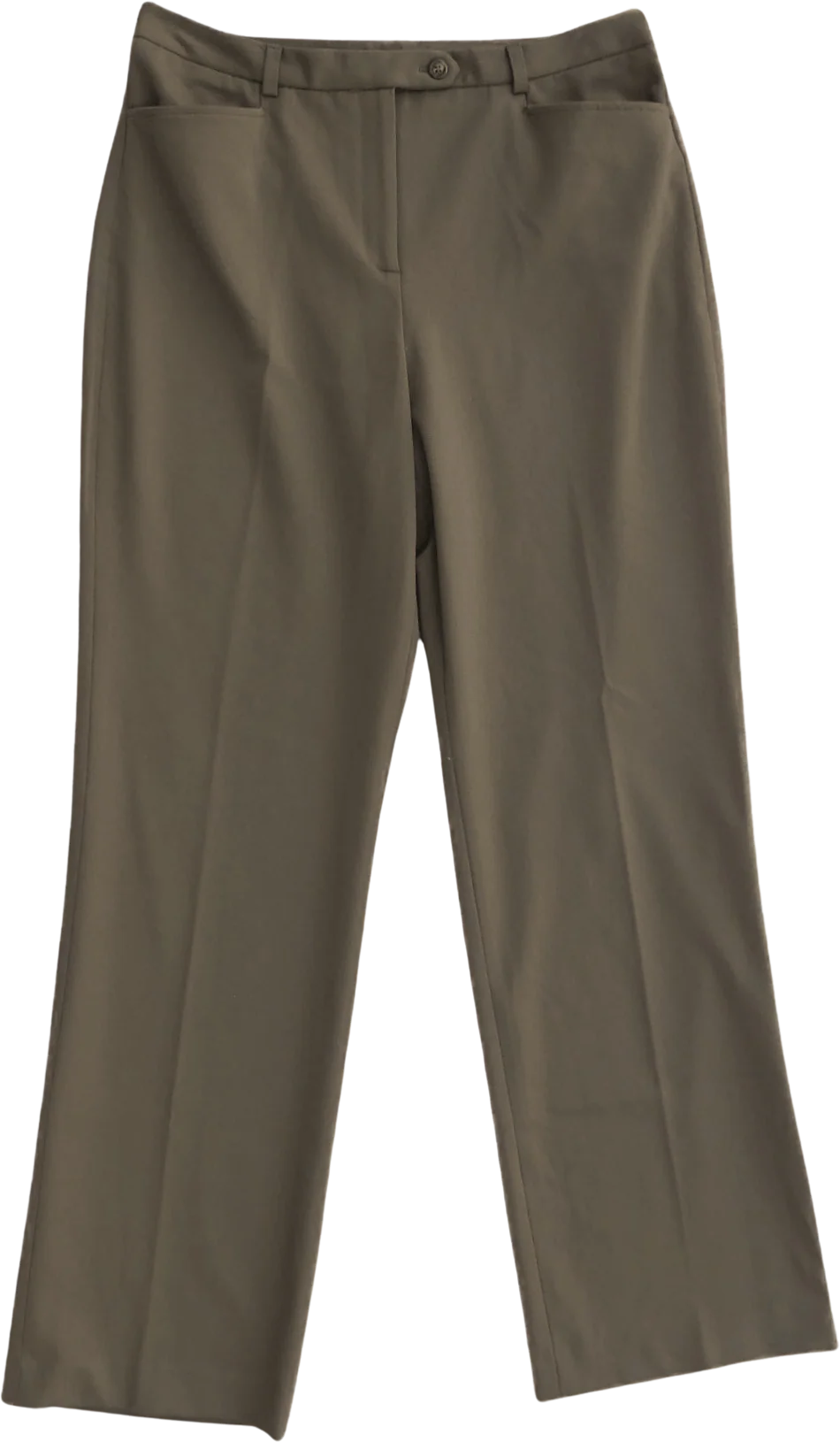 90s Never Worn Brown Trousers Stretch High Rise 32 X32 By Talbots