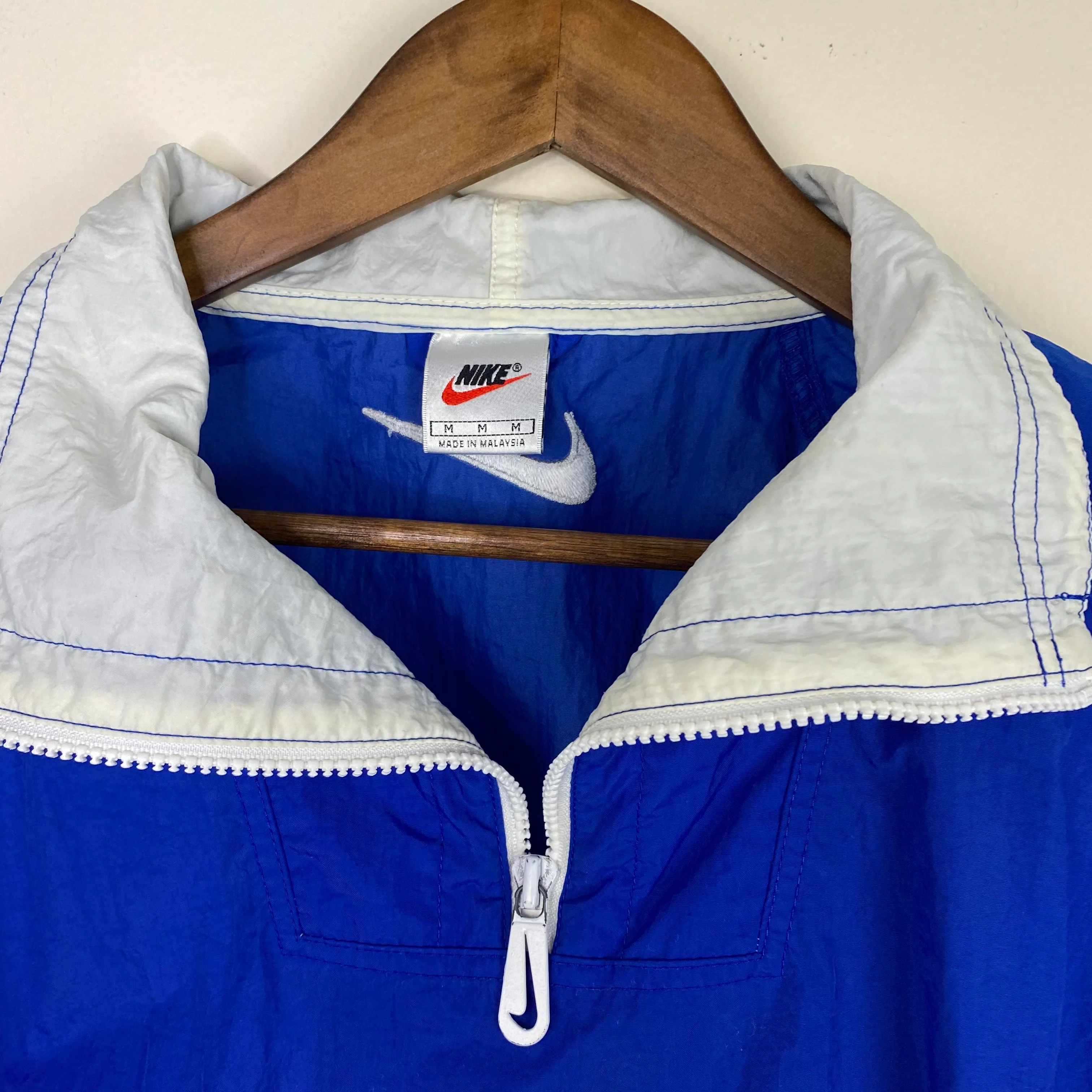 90s Nike Blue And Pullover Windbreaker By Nike - Image 12