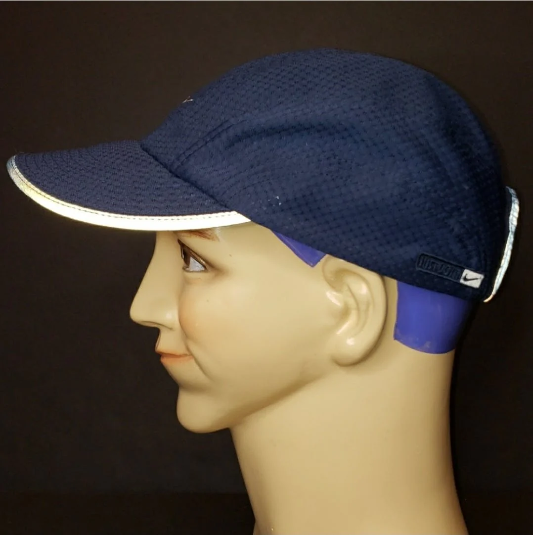 90's Dri Fit Navy Running Mesh Hat by Nike - Image 6