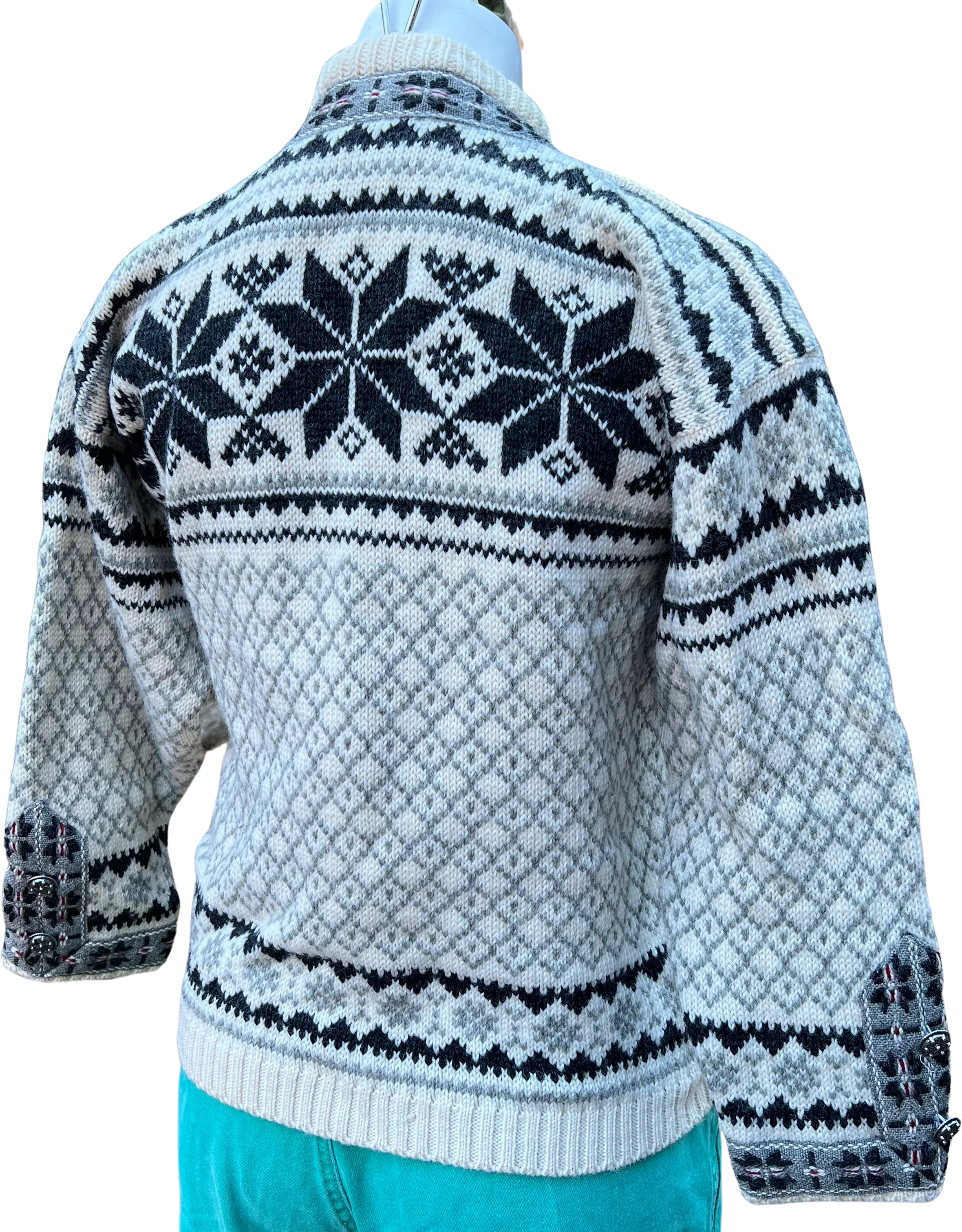 90s Norweigan Wool Cardigan By Voss - Image 2