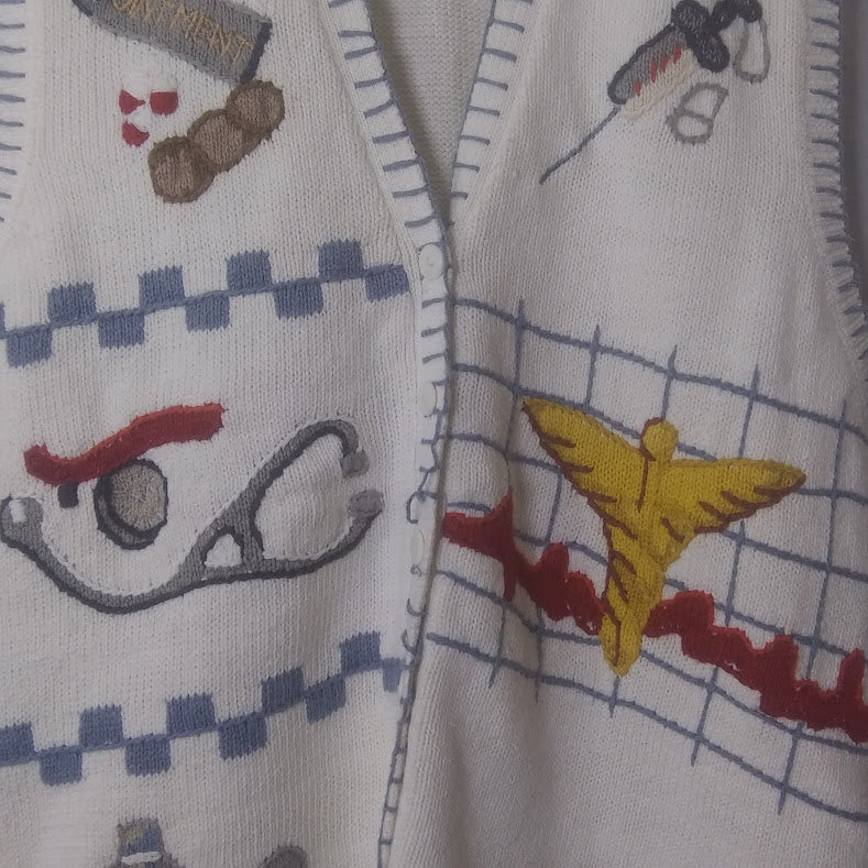 90s Nurse Theme Sweater Vest By Lauren Hansen - Image 4
