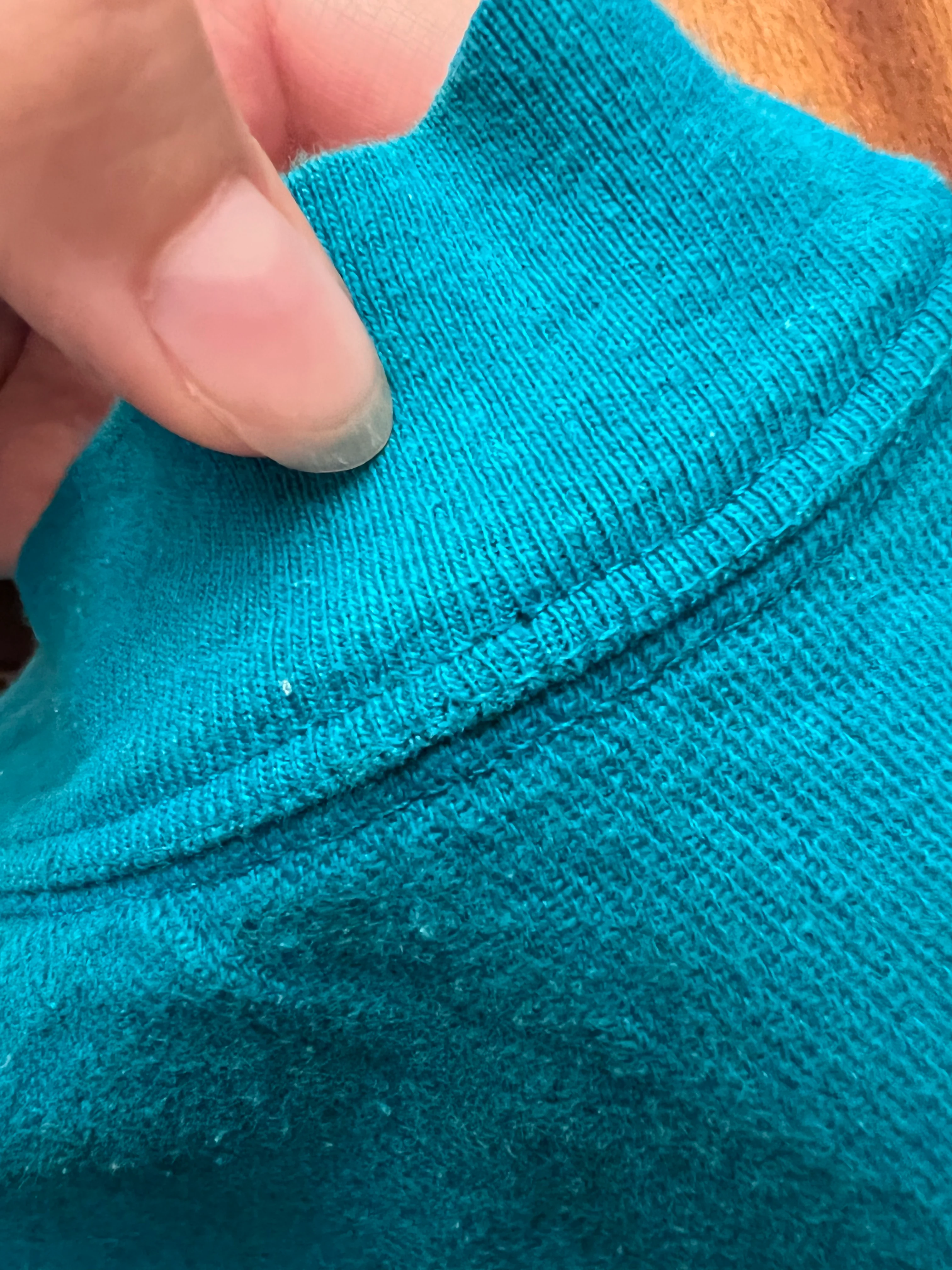 90s Oversized Teal Crewneck Sweatshirt By Compagnie Internationale Express - Image 5