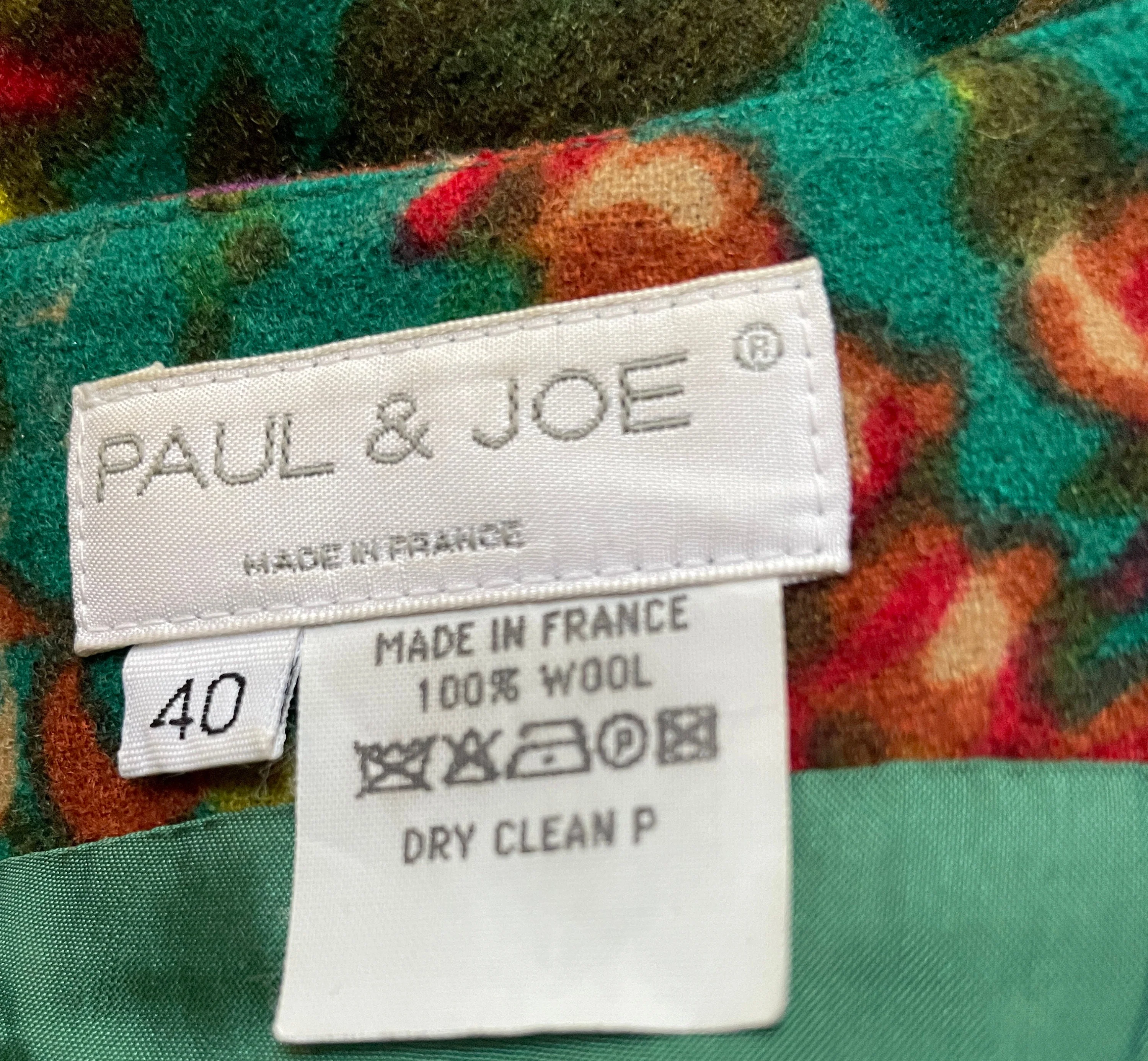 90s Paul and Joe Wool Dress Green with Belt by  Paul and Joe - Image 7
