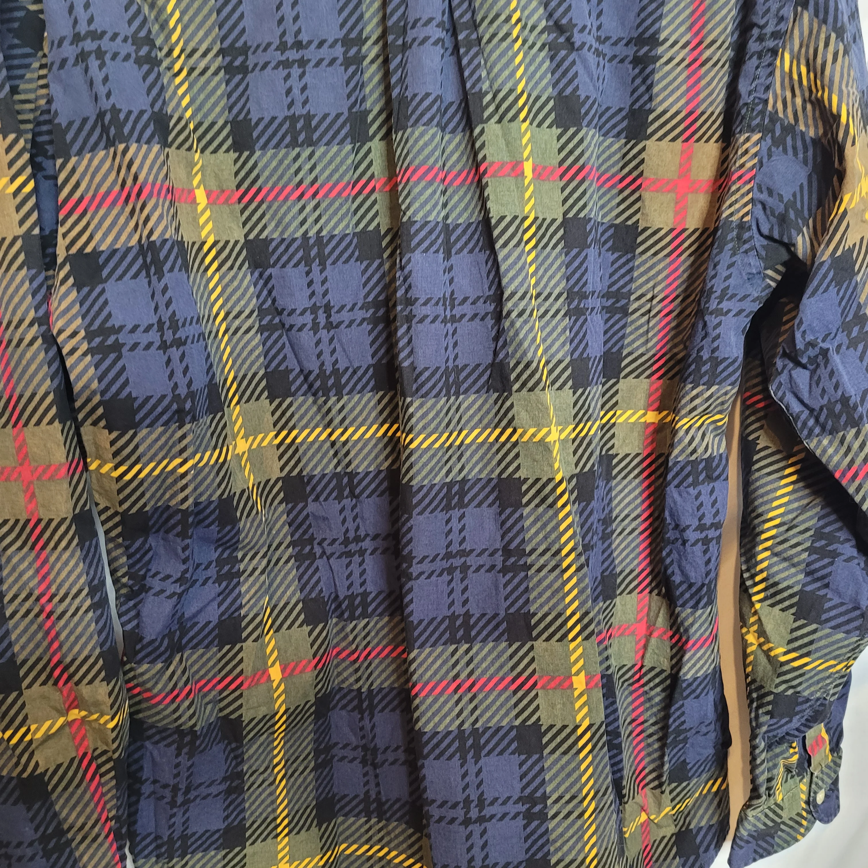 90s Plaid Button Up Shirt Mens Large Long Sleeve By Tommy Hilfiger - Image 8