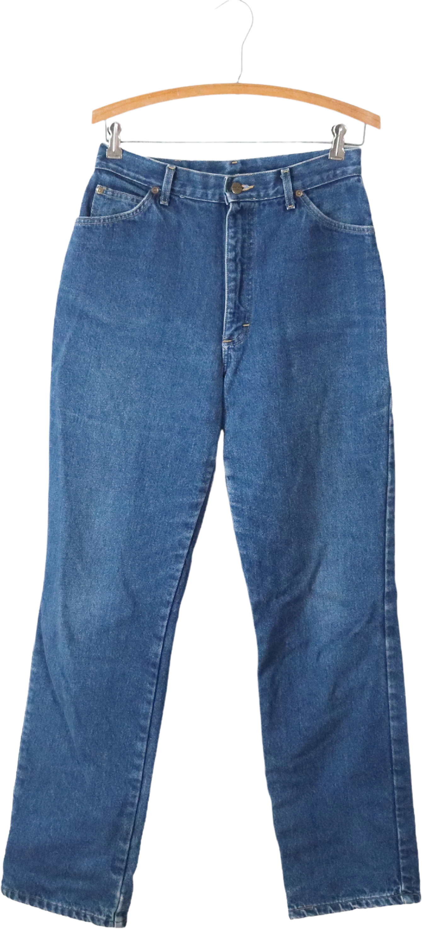 90s Plaid Flannel Lined High Rise Faded Jeans By L.L. Bean