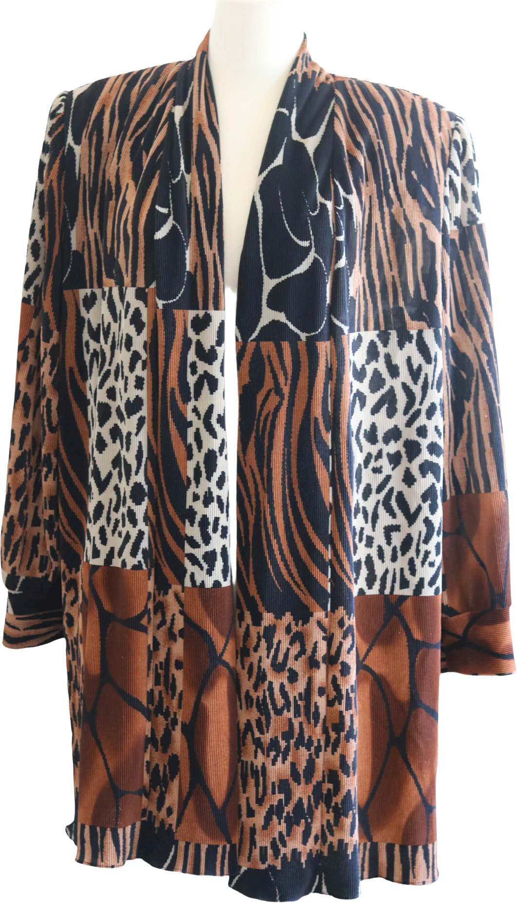 90s Plus Size Animal Print Duster