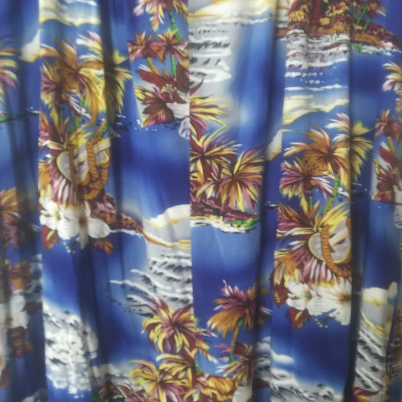 90s Polynesian Hawaiian Floral Mid-maxi Dress By Hilo Hattie - Image 4