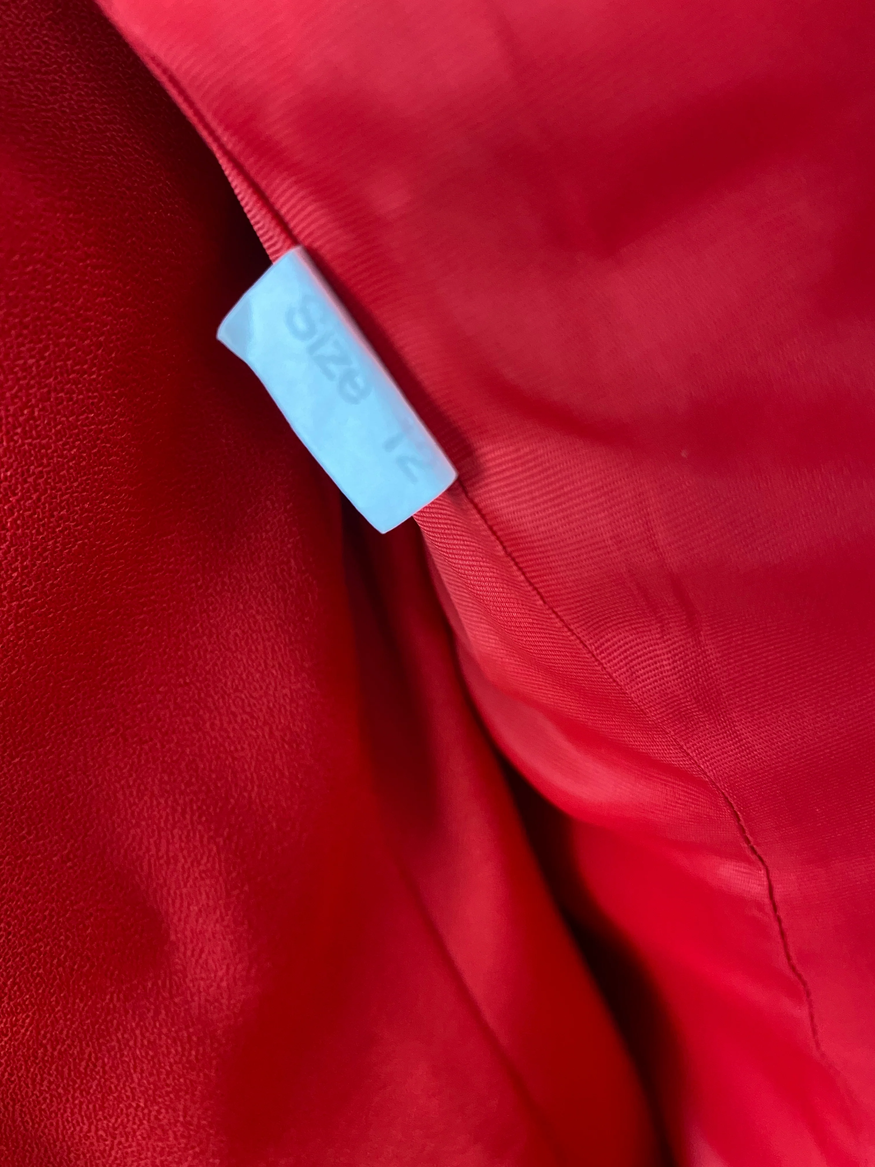 90s Power Suit With Statement Button And Sheer Sleeves - Image 7