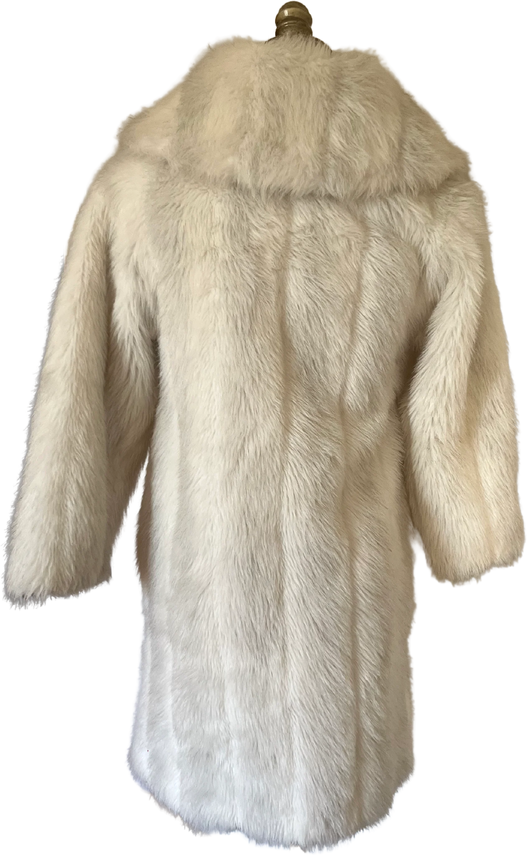 90s Preppy Faux Fur Long Winter Coat By Silver Unicorn - Image 2