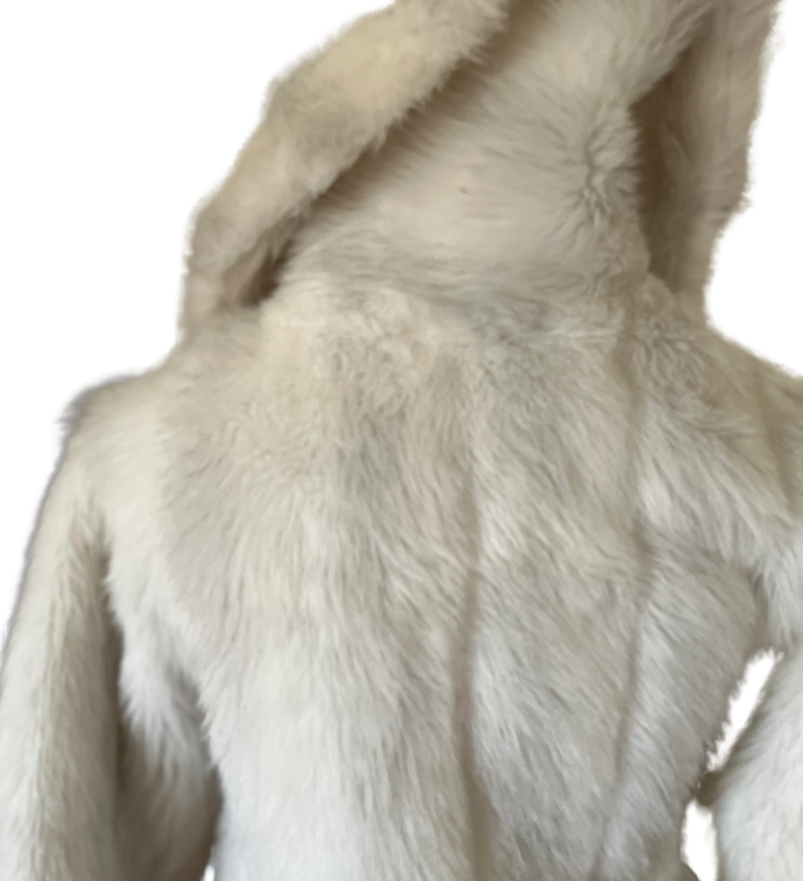 90s Preppy Faux Fur Long Winter Coat By Silver Unicorn - Image 4