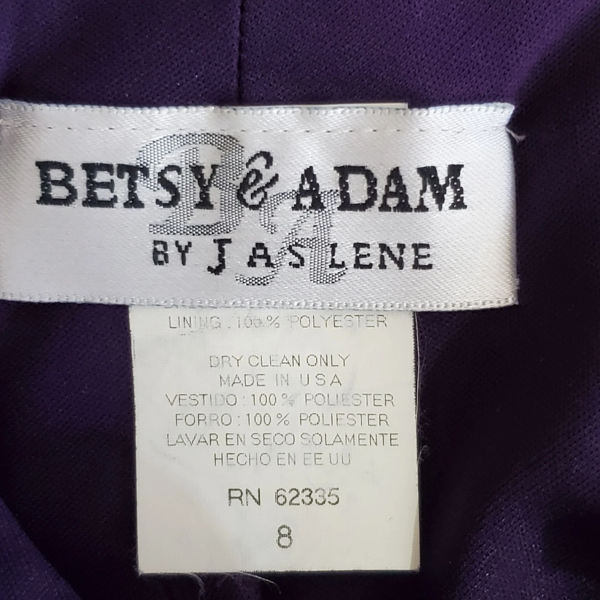 90s Purple Chiffon Cowl Neck Maxi Dress By Betsey & Adam by Jaslene - Image 6