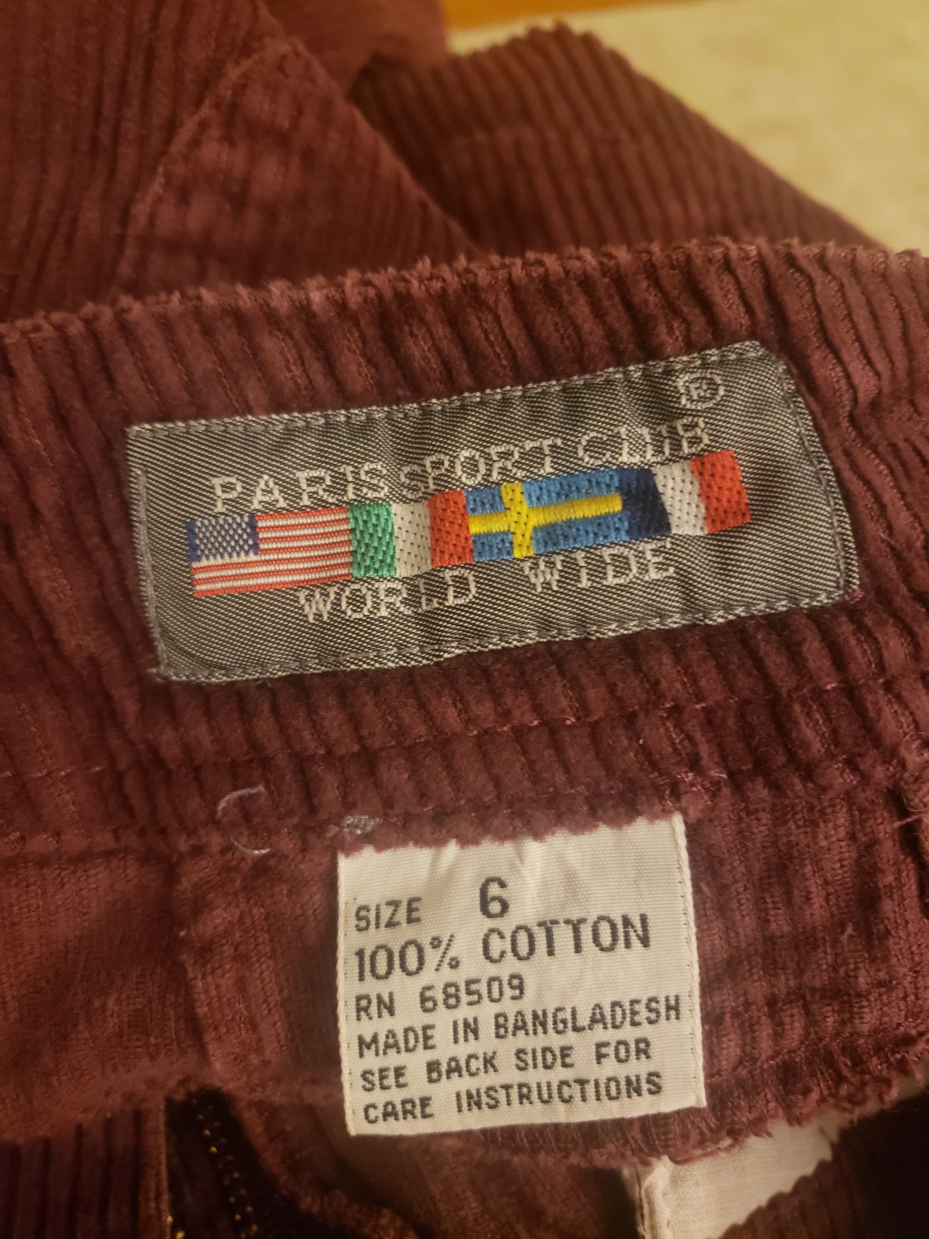 90s Purple Corduroys By Paris Sport Club - Image 3