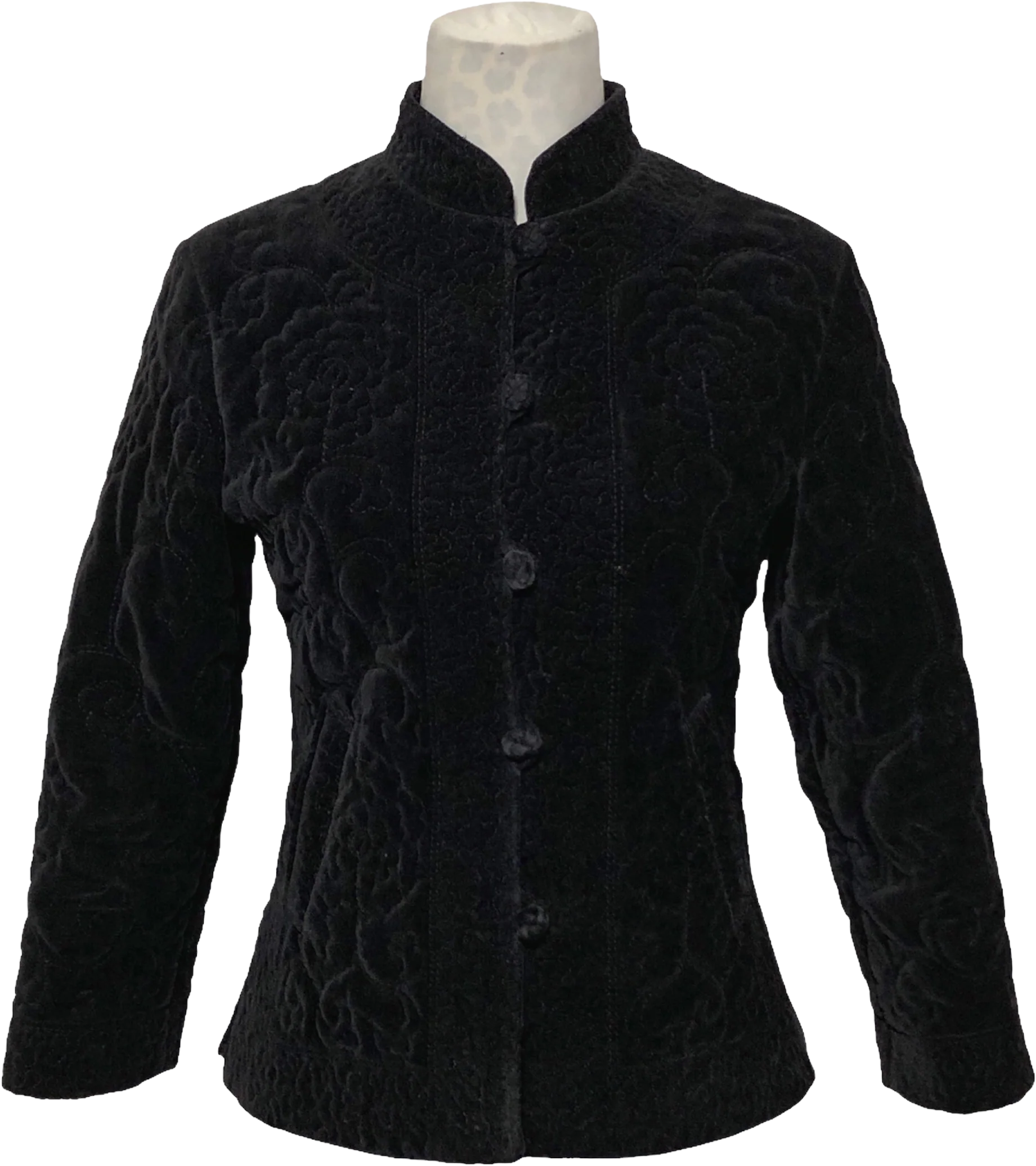 90s Quilted Velvet Fei Jacket By Anthropologie