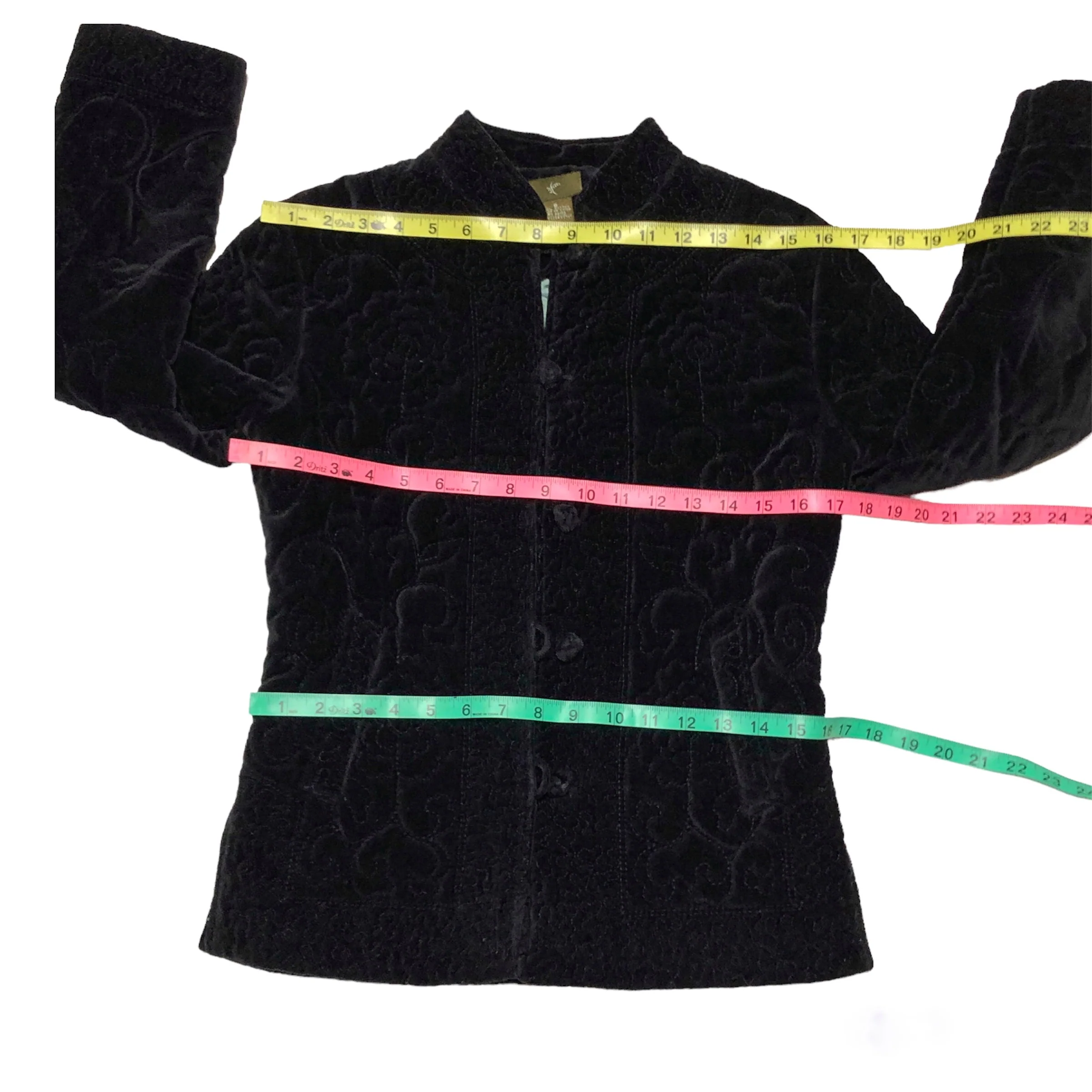 90s Quilted Velvet Fei Jacket By Anthropologie - Image 11
