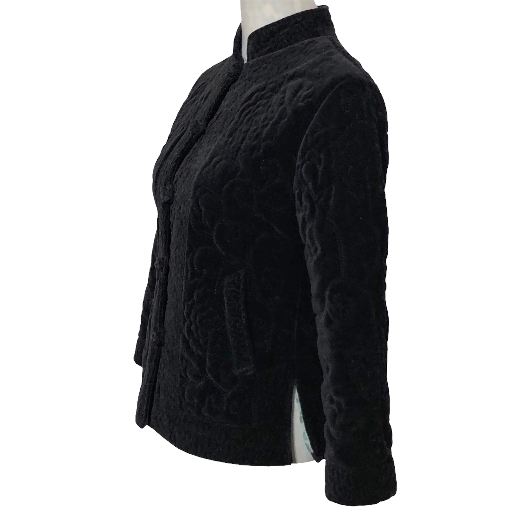 90s Quilted Velvet Fei Jacket By Anthropologie - Image 3