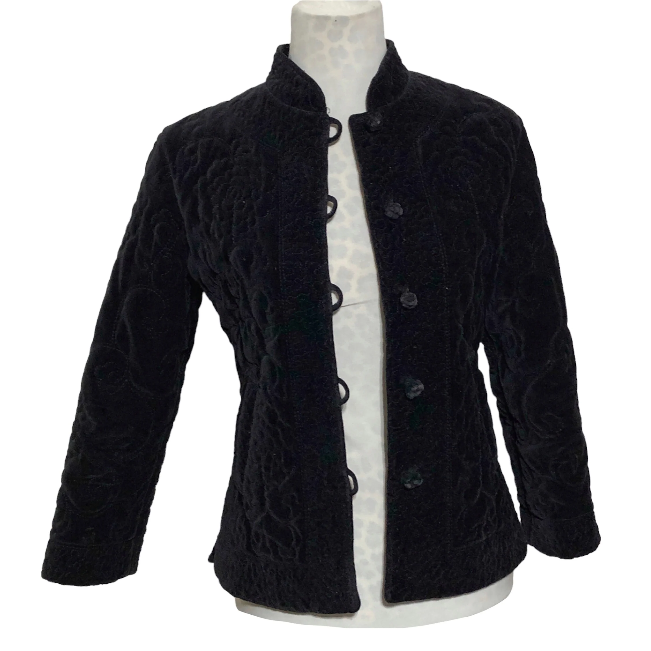90s Quilted Velvet Fei Jacket By Anthropologie - Image 5