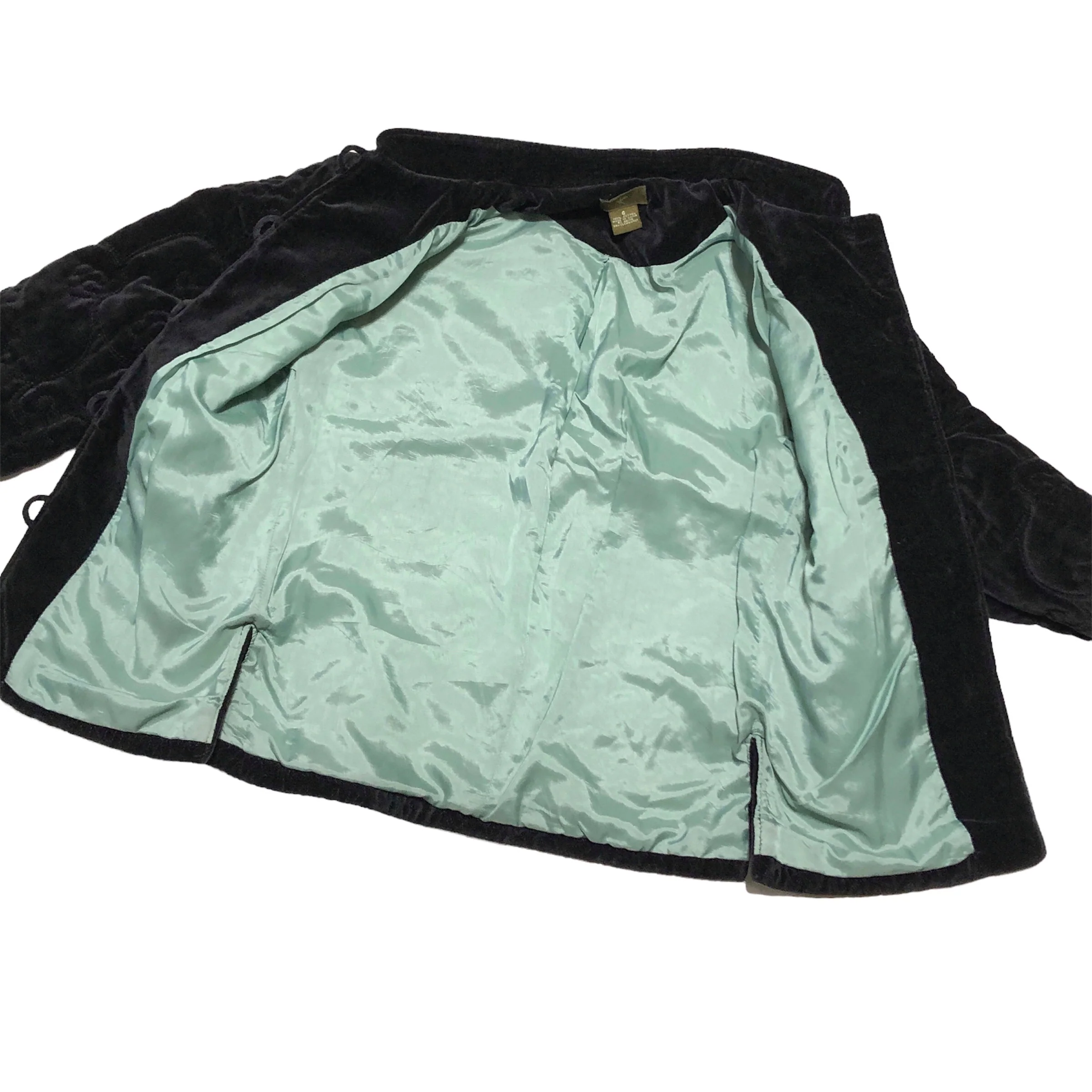 90s Quilted Velvet Fei Jacket By Anthropologie - Image 6