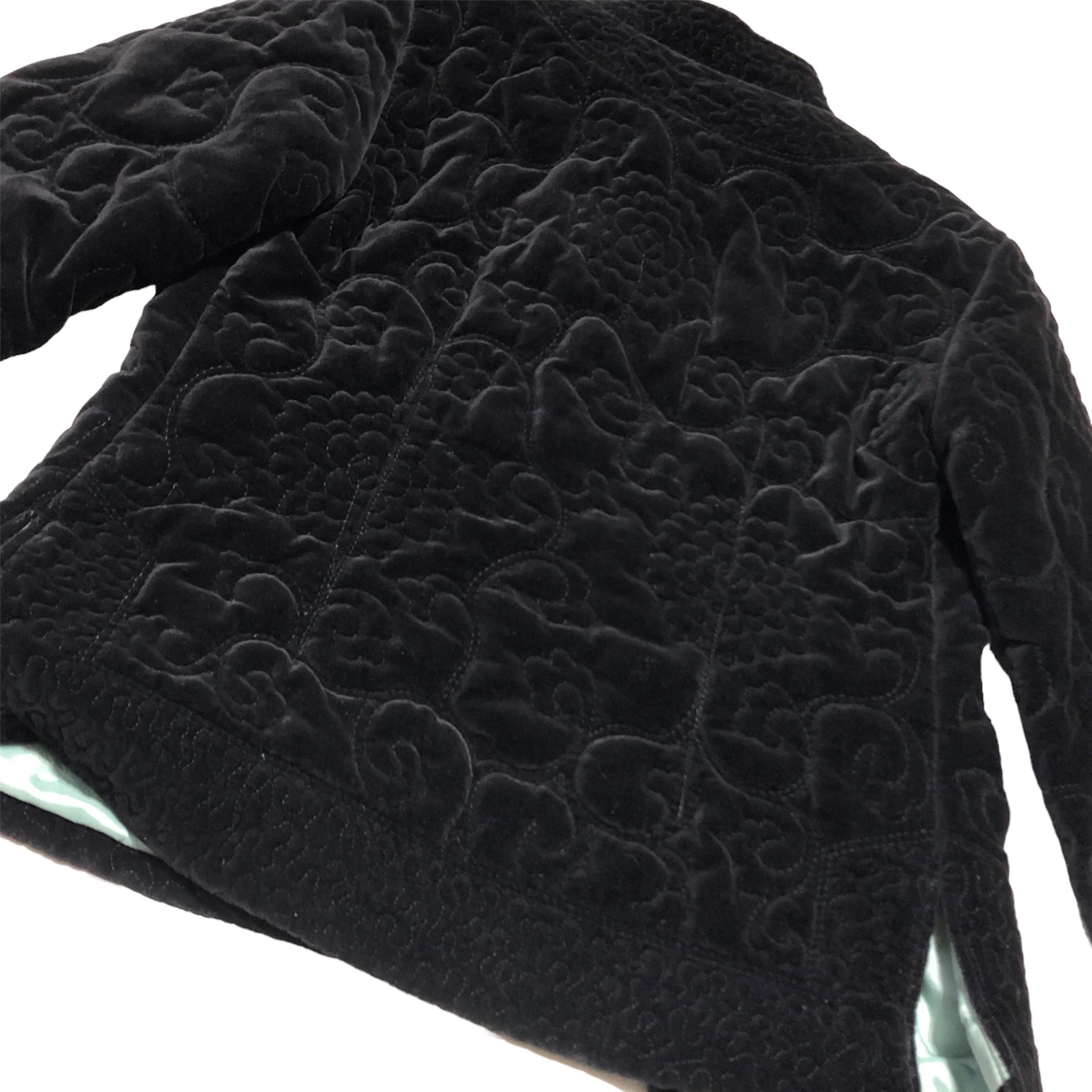 90s Quilted Velvet Fei Jacket By Anthropologie - Image 9