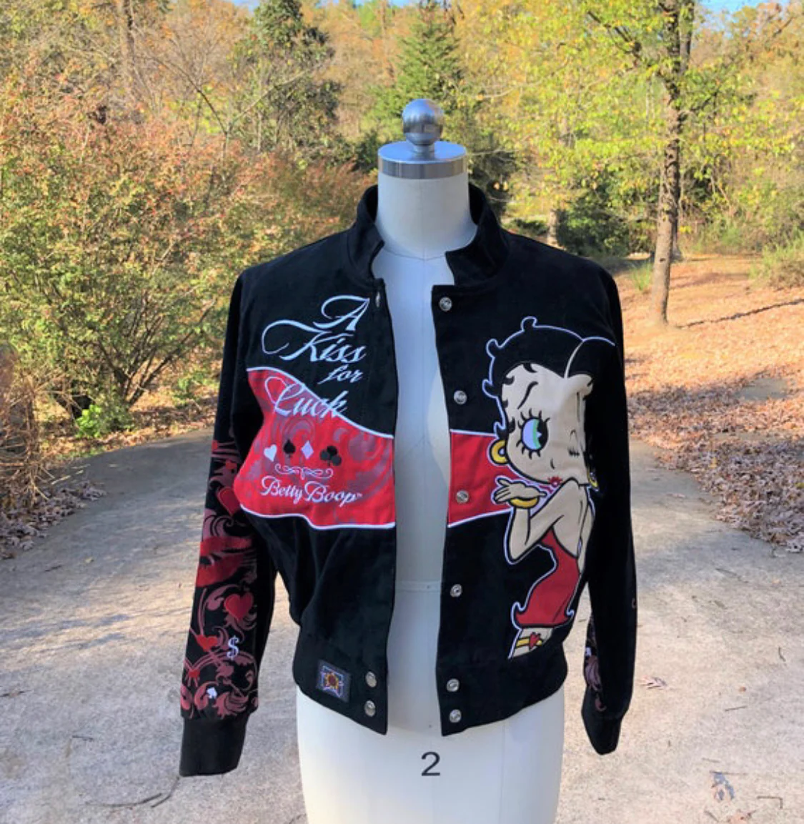 90s Rare Betty Boop Lady Luck Jacket - Image 10