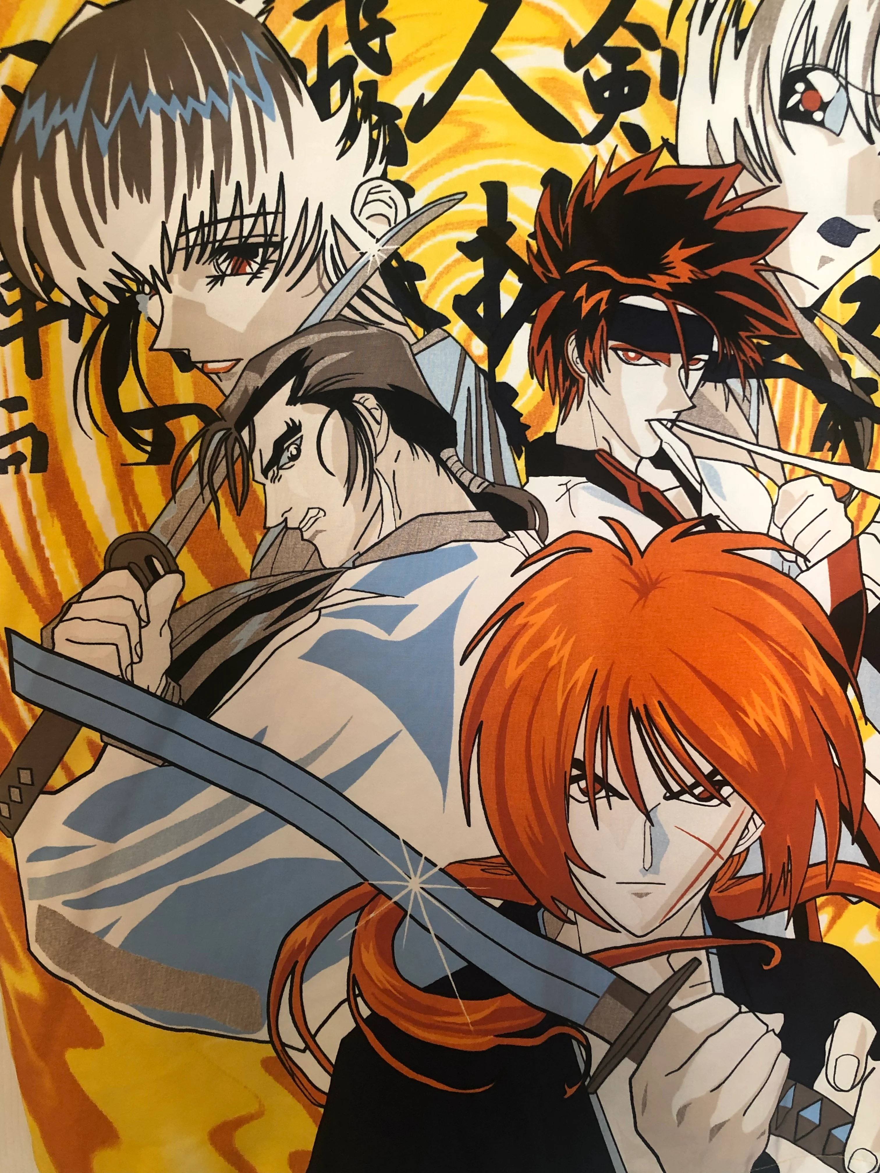 90s Rare Rurouni Kenshin Anime Print Buttom Up Shirt By Zam Urban Wear - Image 6