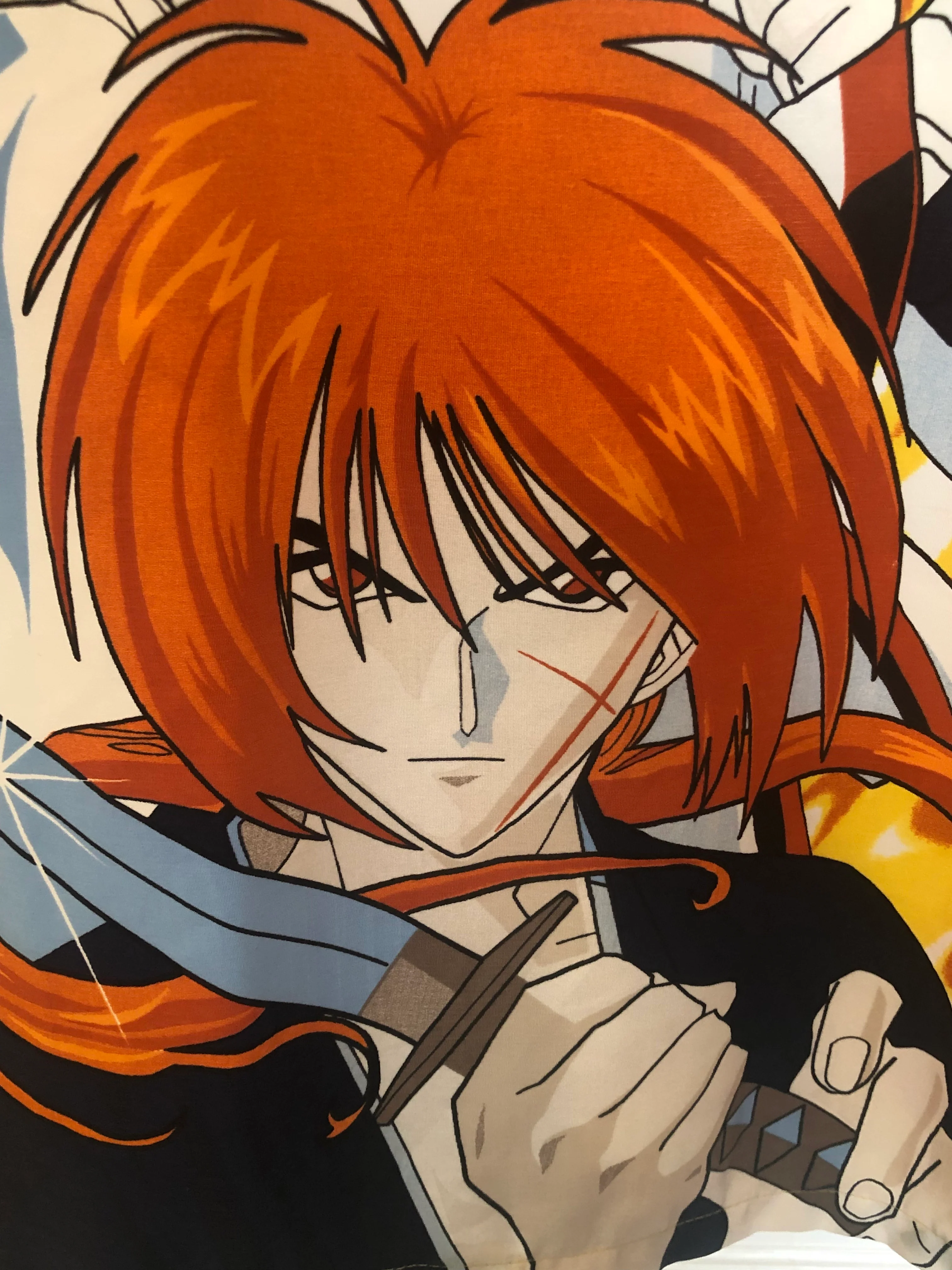 90s Rare Rurouni Kenshin Anime Print Buttom Up Shirt By Zam Urban Wear - Image 7
