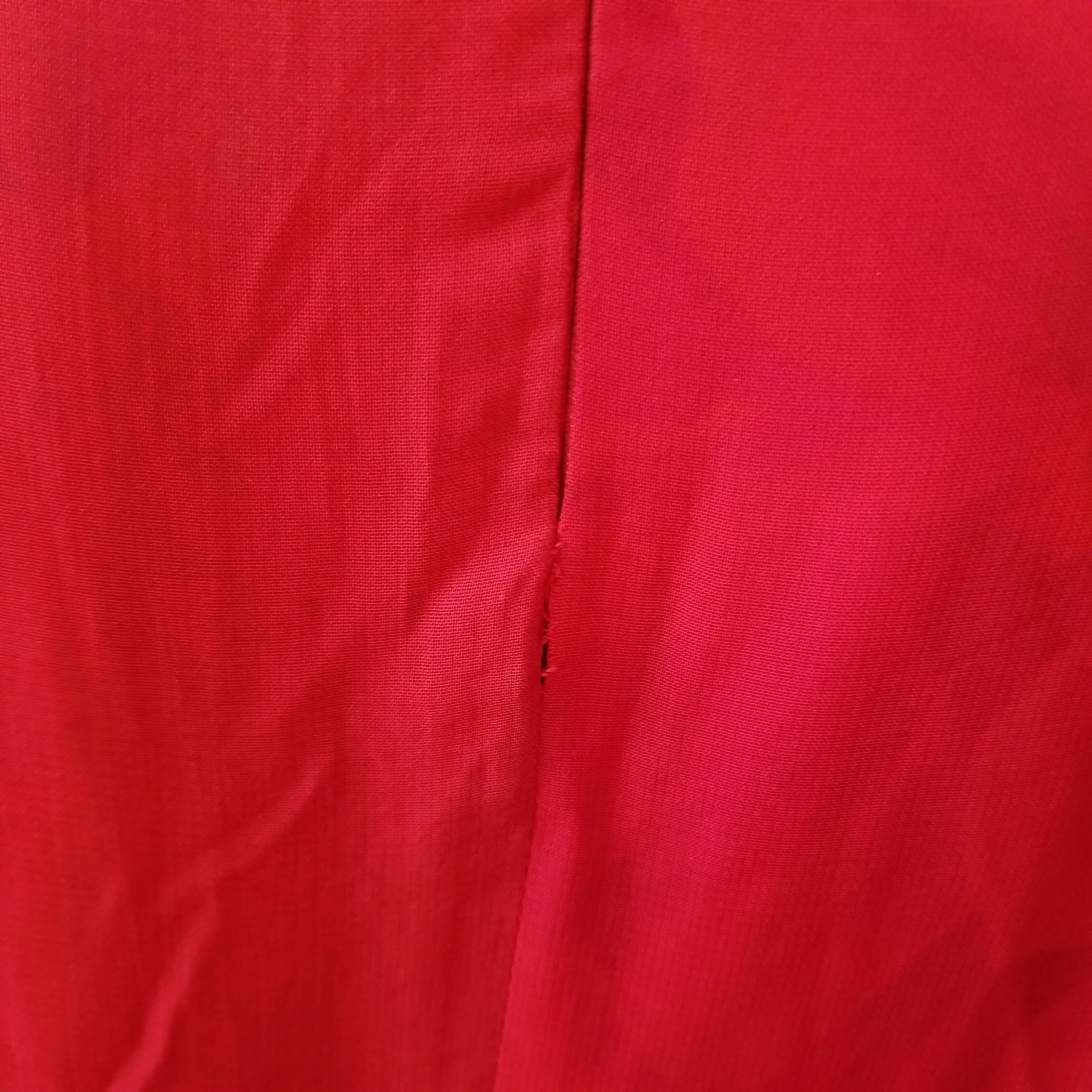 90s Red Cowl Neck Chiffon Gown Subtle Floral Print By Lori Weidner Evenings - Image 4