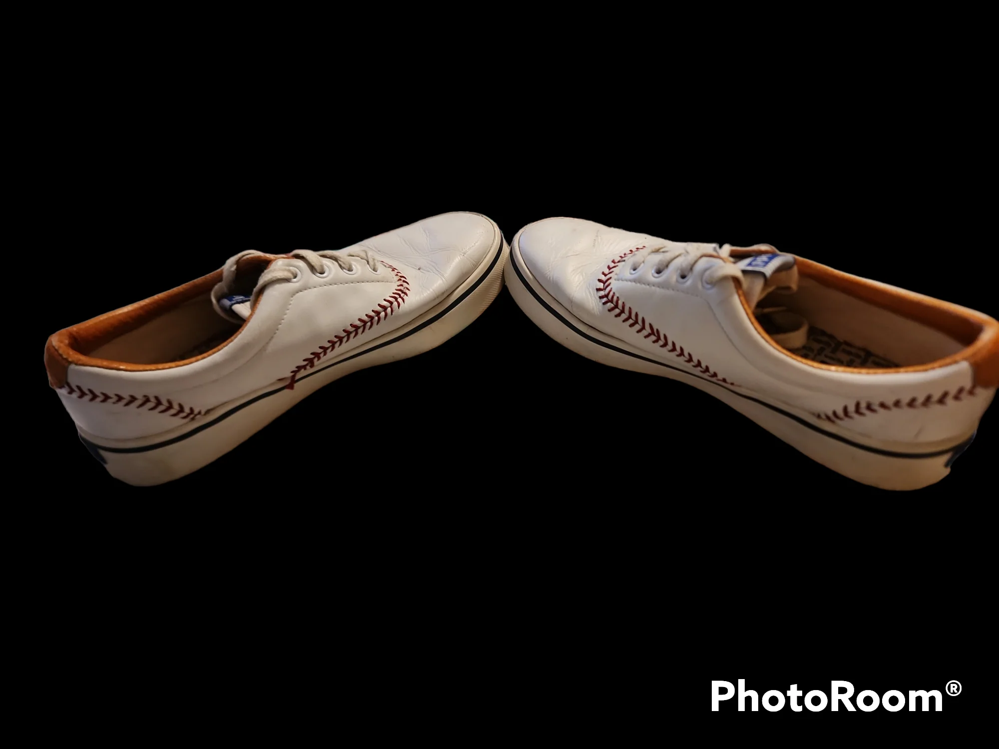 90s Red White Blue Baseball Stitched Sneakers By Keds - Image 3