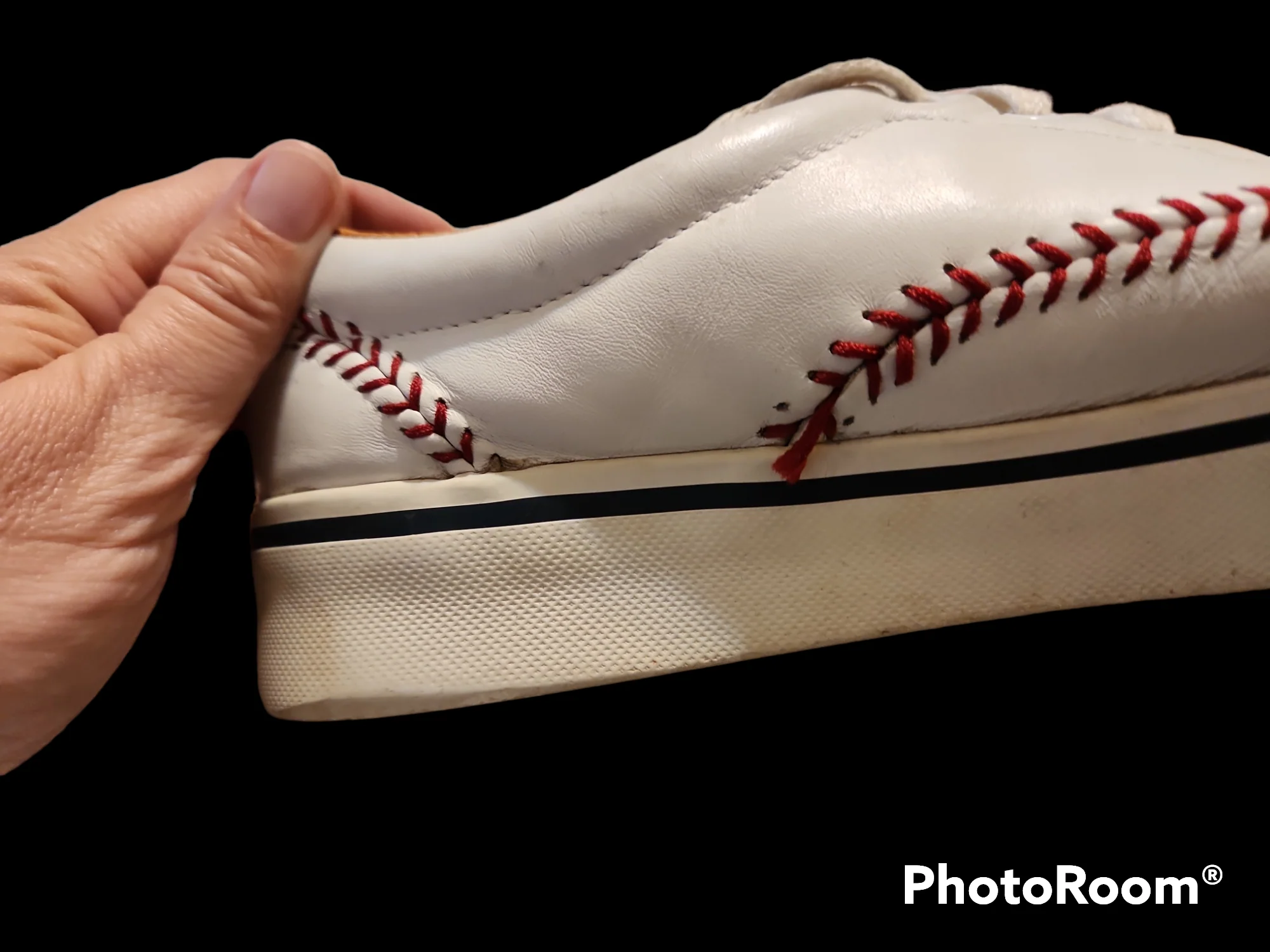 90s Red White Blue Baseball Stitched Sneakers By Keds - Image 6