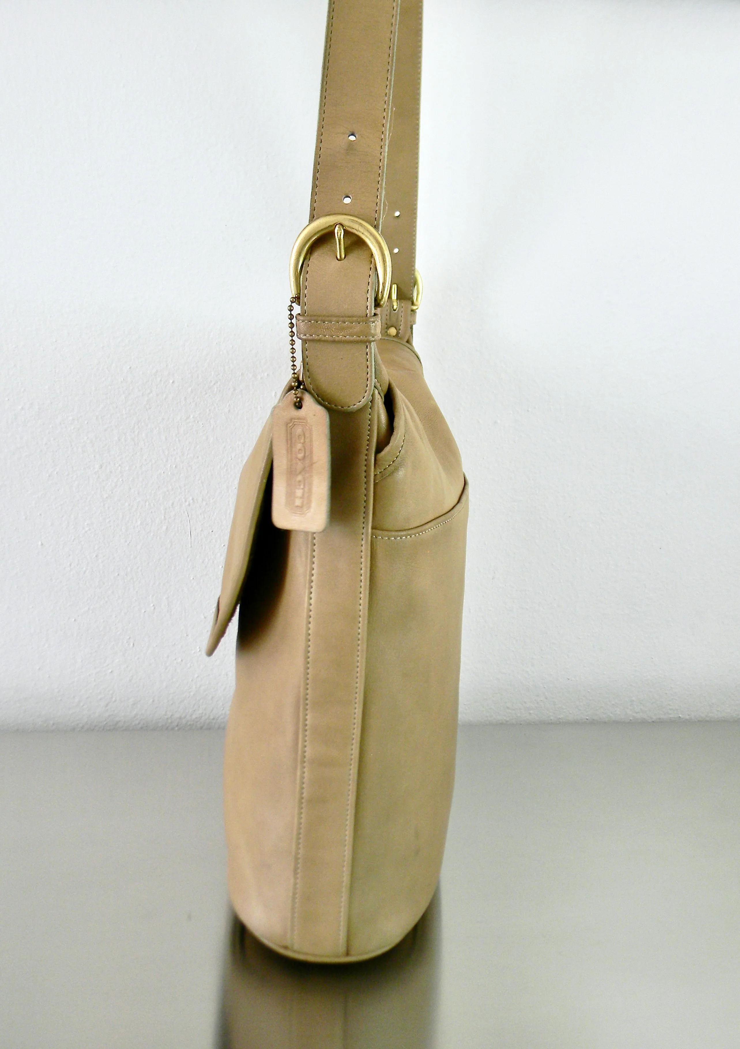 90s Refurbished Celadon Leather Coach Whitney Bag By Coach - Image 10